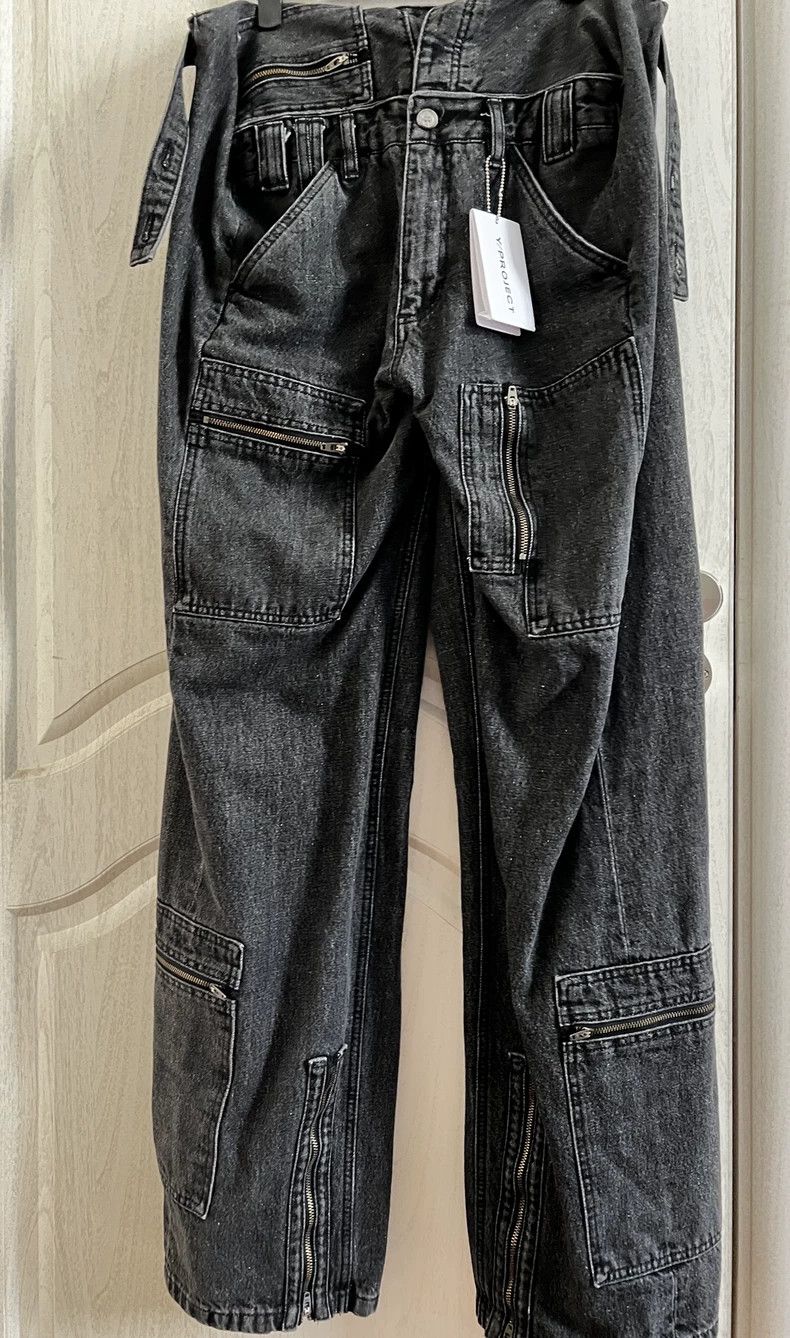 Y/Project Y Project Double Waist Black Jeans XS - dmc Size US 26 / EU 42 - 1 Thumbnail