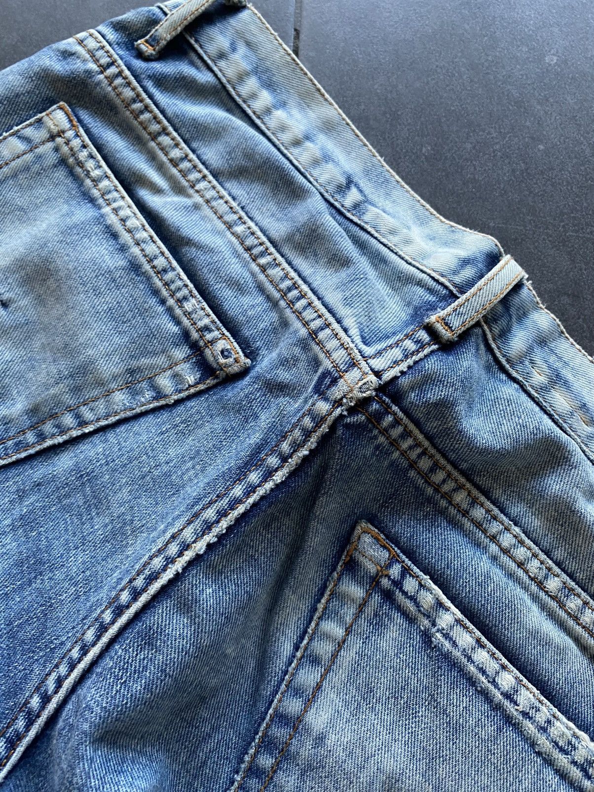 Dior dior home skinny jeans by kva distressed trashed jeans Size US 31 - 12 Thumbnail