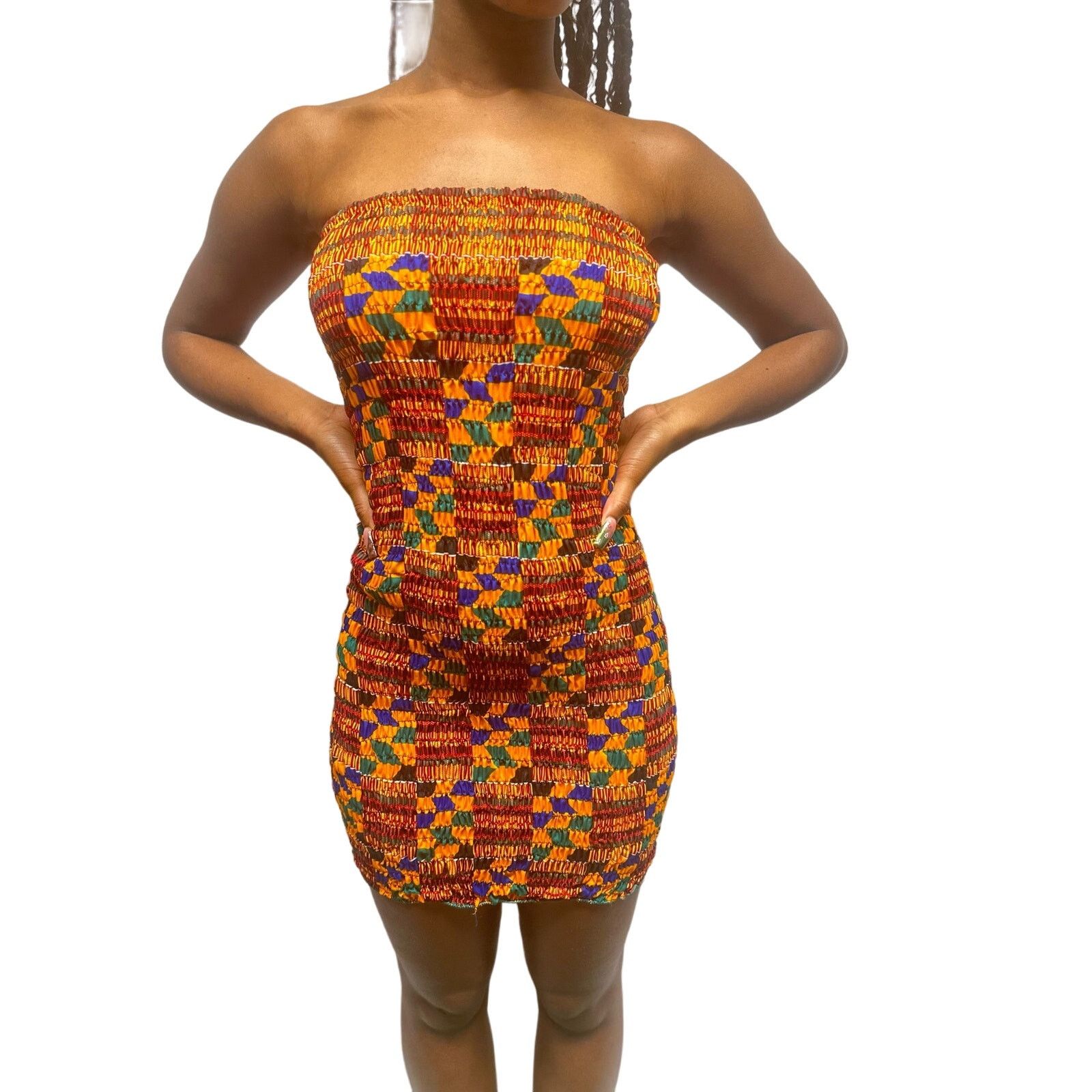 Other Kente tube bodycon mini dress Size M / US 6-8 / IT 42-44 - 1 Thumbnail