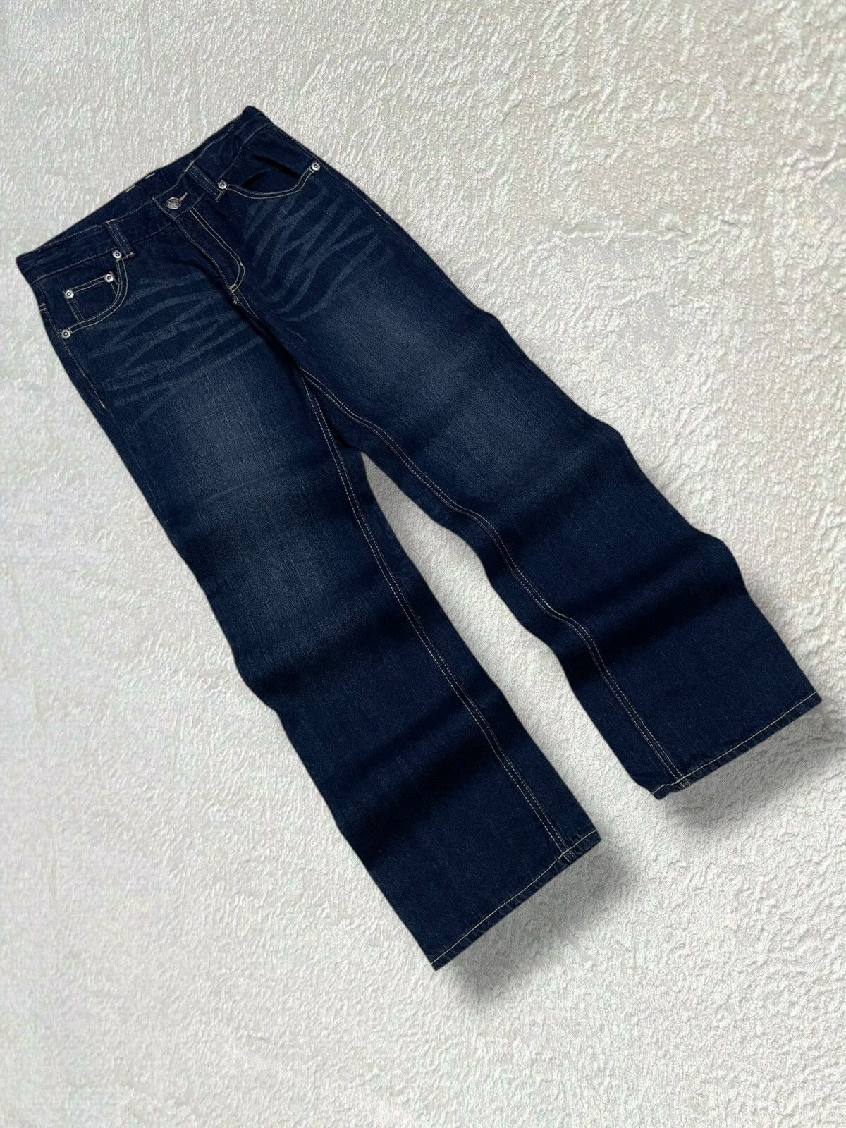 Hysteric Glamour Vintage 90s Japan Designer Wild Eagle Skull Affliction Denim Size US 28 / EU 44 - 9 Thumbnail