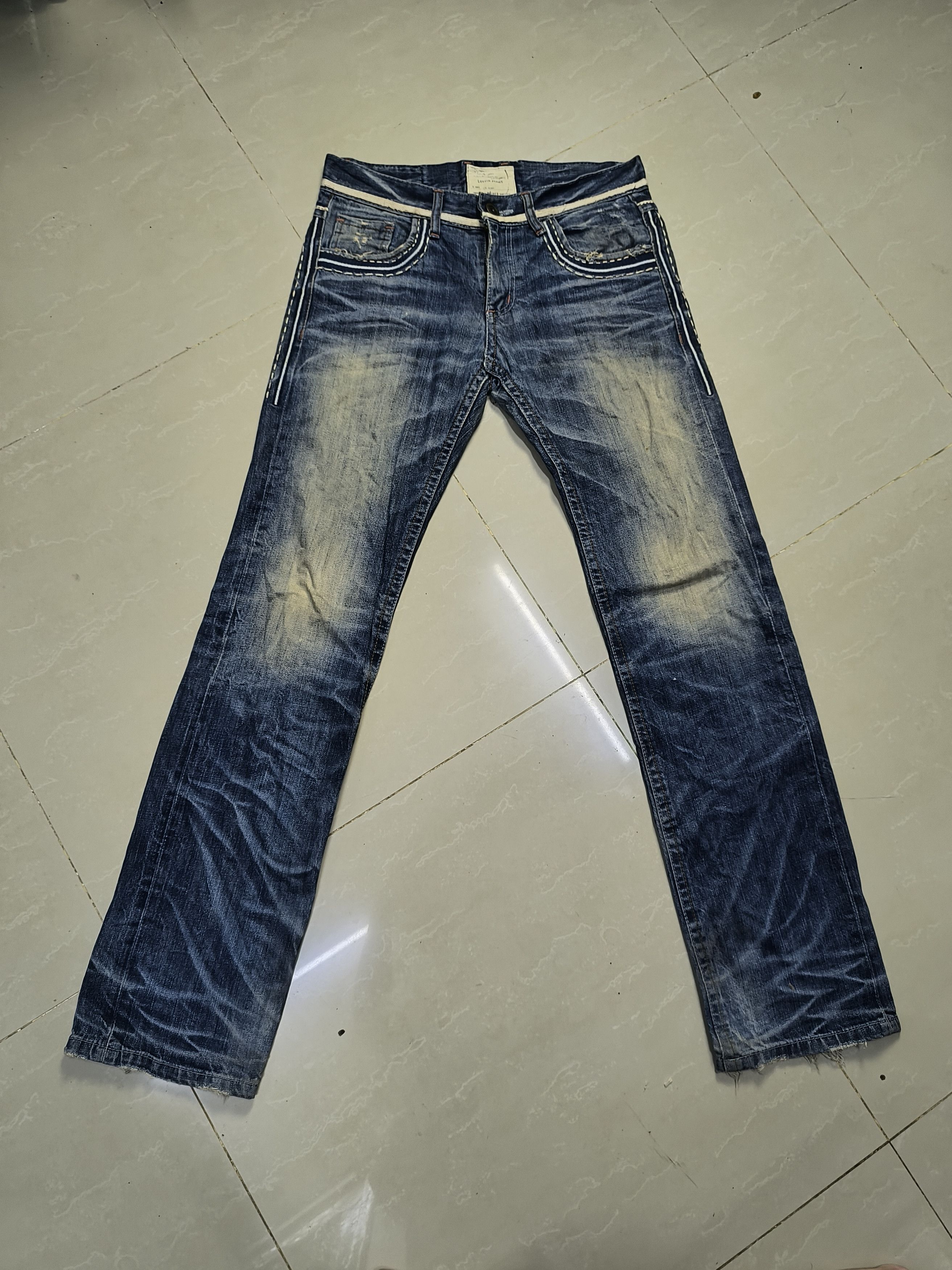 If Six Was Nine × Japanese Brand Lolita Japan Max Claw Mark Distressed Jeans Size US 34 / EU 50 - 4 Thumbnail