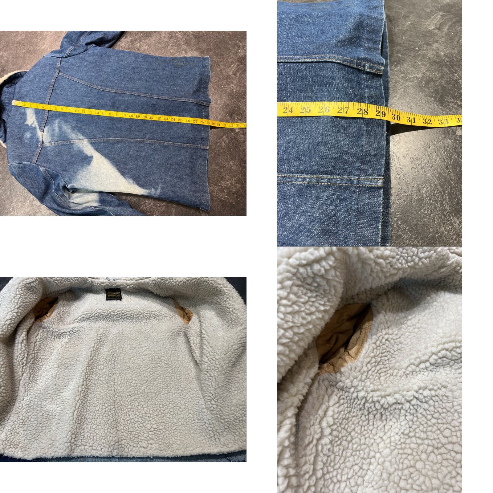 Wrangler VINTAGE Wrangler Denim Chore Jacket Sherpa Lined Casual Coat M Blue 80s Mens Size US M / EU 48-50 / 2 - 8 Thumbnail
