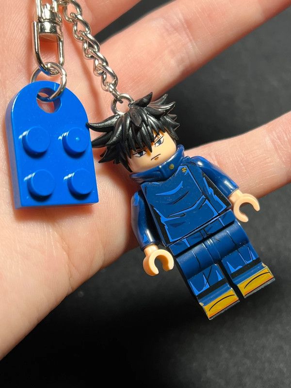 Anime Jujutsu Kaisen Megumi lego minifigure keychain anime keyring Size ONE SIZE - 4 Thumbnail