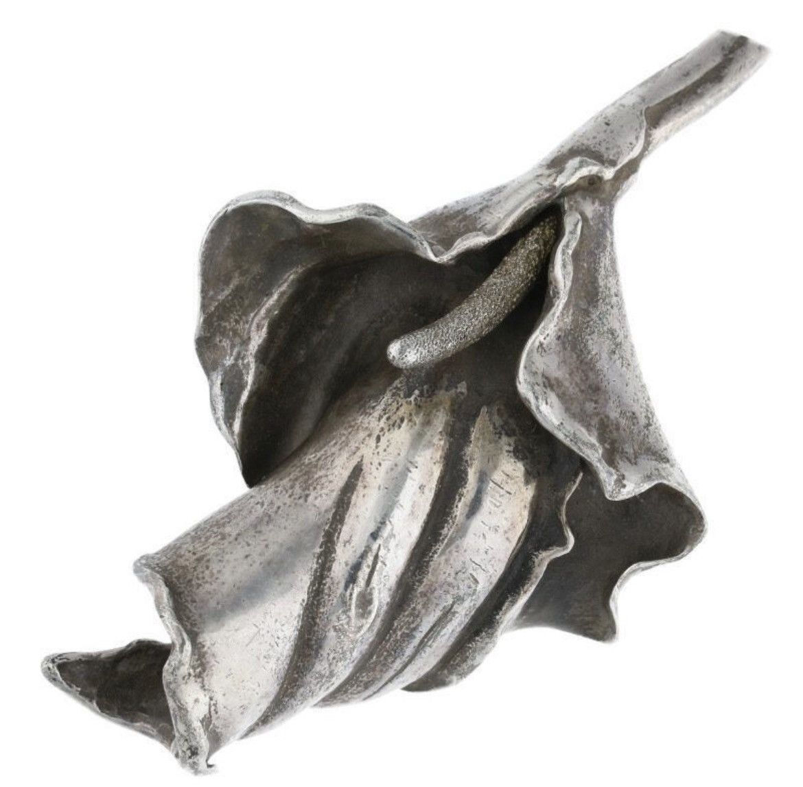 Chrome Hearts Silver Lily Pendant Necklace