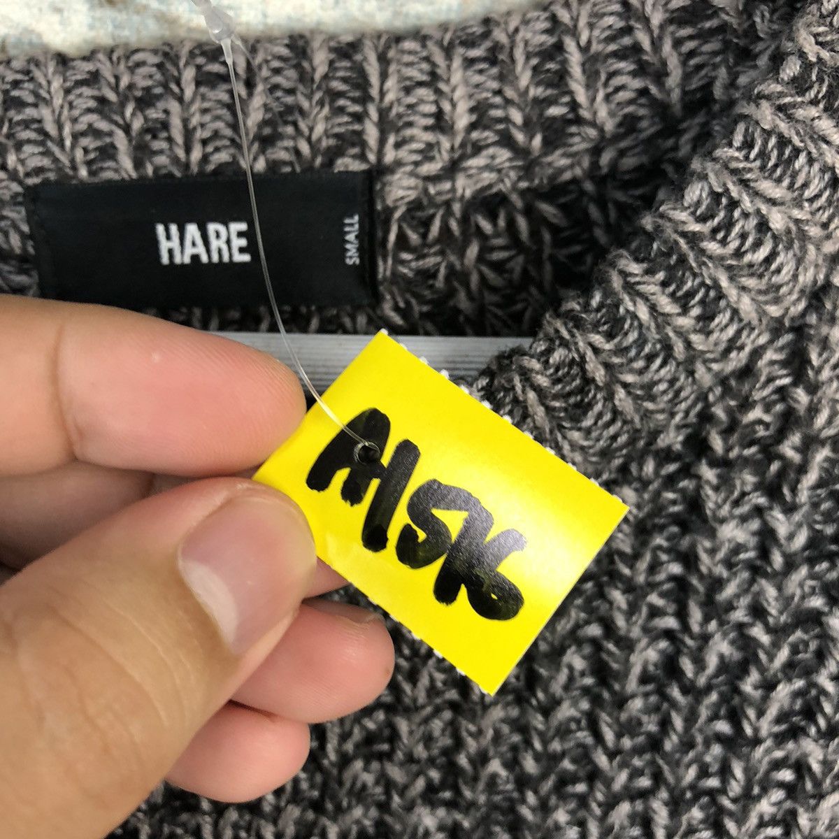 HARE × Homespun Knitwear Hare Grey Knitwear #A1516 Size US S / EU 44-46 / 1 - 10 Thumbnail