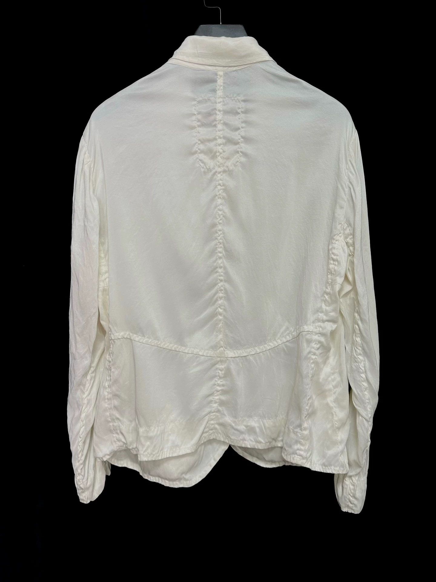 Other Vidalenc Silk Cream Handmade Linen-Knot Textured Jacket Size US S / EU 44-46 / 1 - 2 Thumbnail