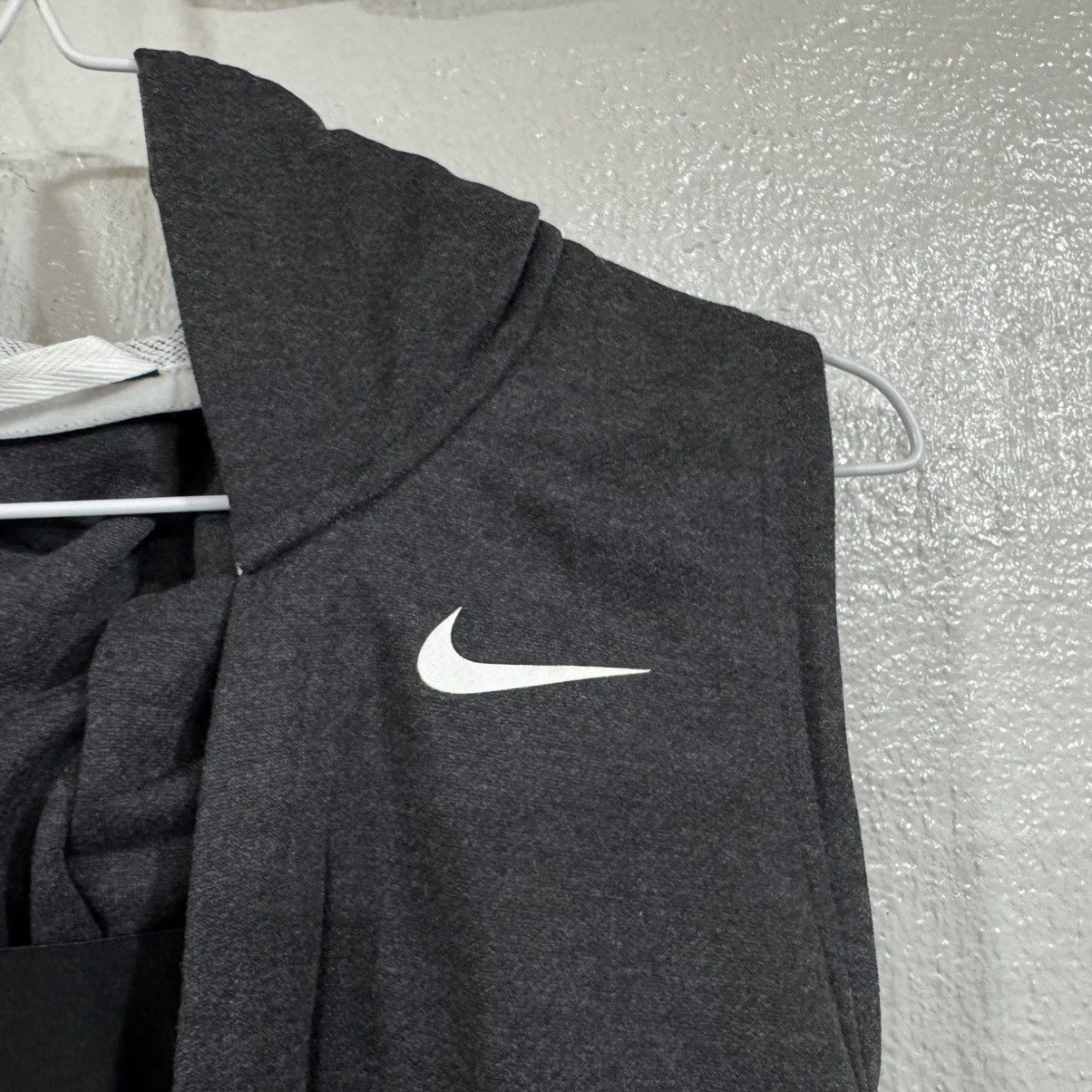 Nike Nike Girls Youth Tie Hoodie Vest AR0445-010 Size Med Gray Size M / US 6-8 / IT 42-44 - 9 Thumbnail