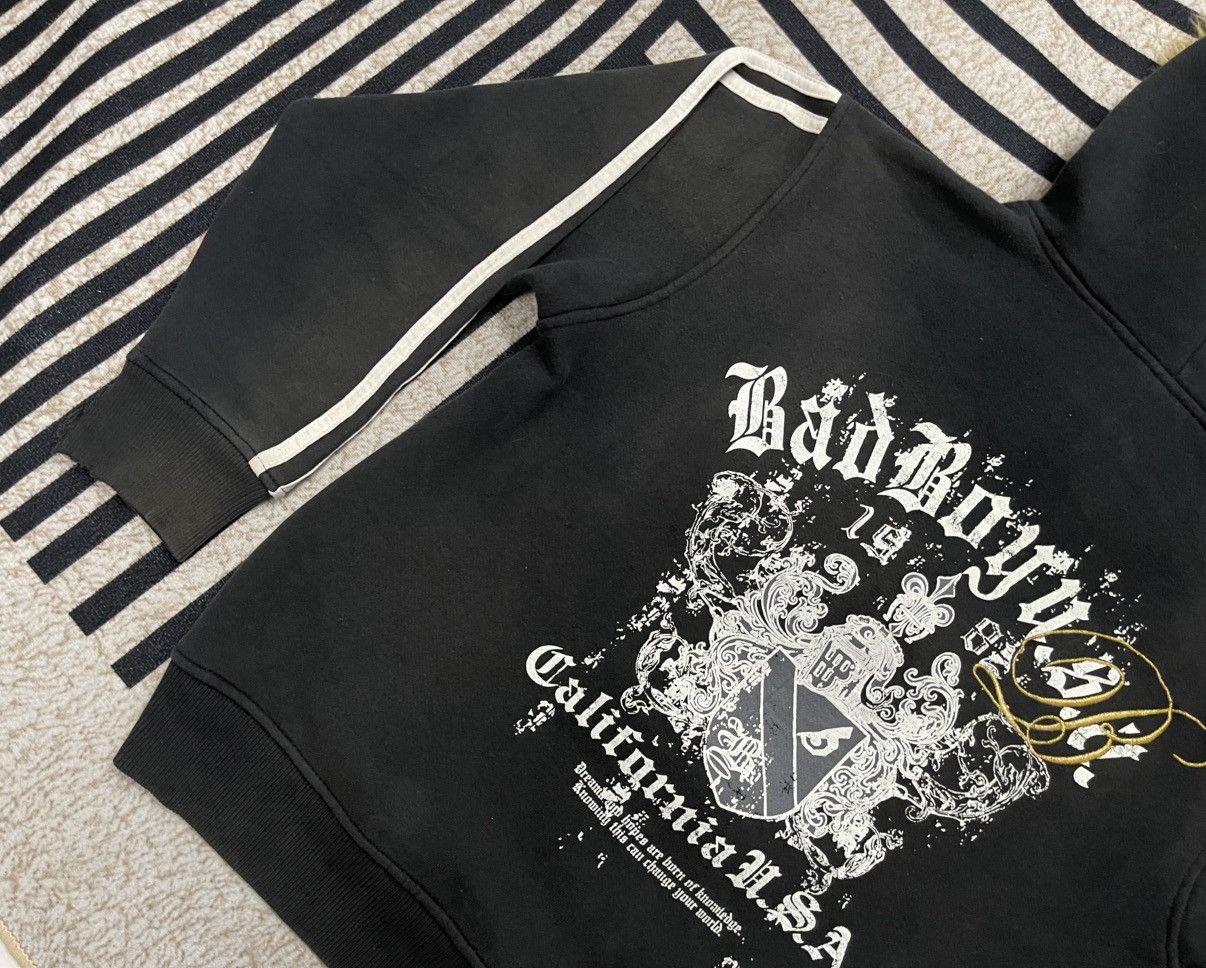 Japanese Brand 2000s BAD BOY FUR HOODIE ZIPPER SUN FADED DISTRESSED Size M / US 6-8 / IT 42-44 - 19 Thumbnail
