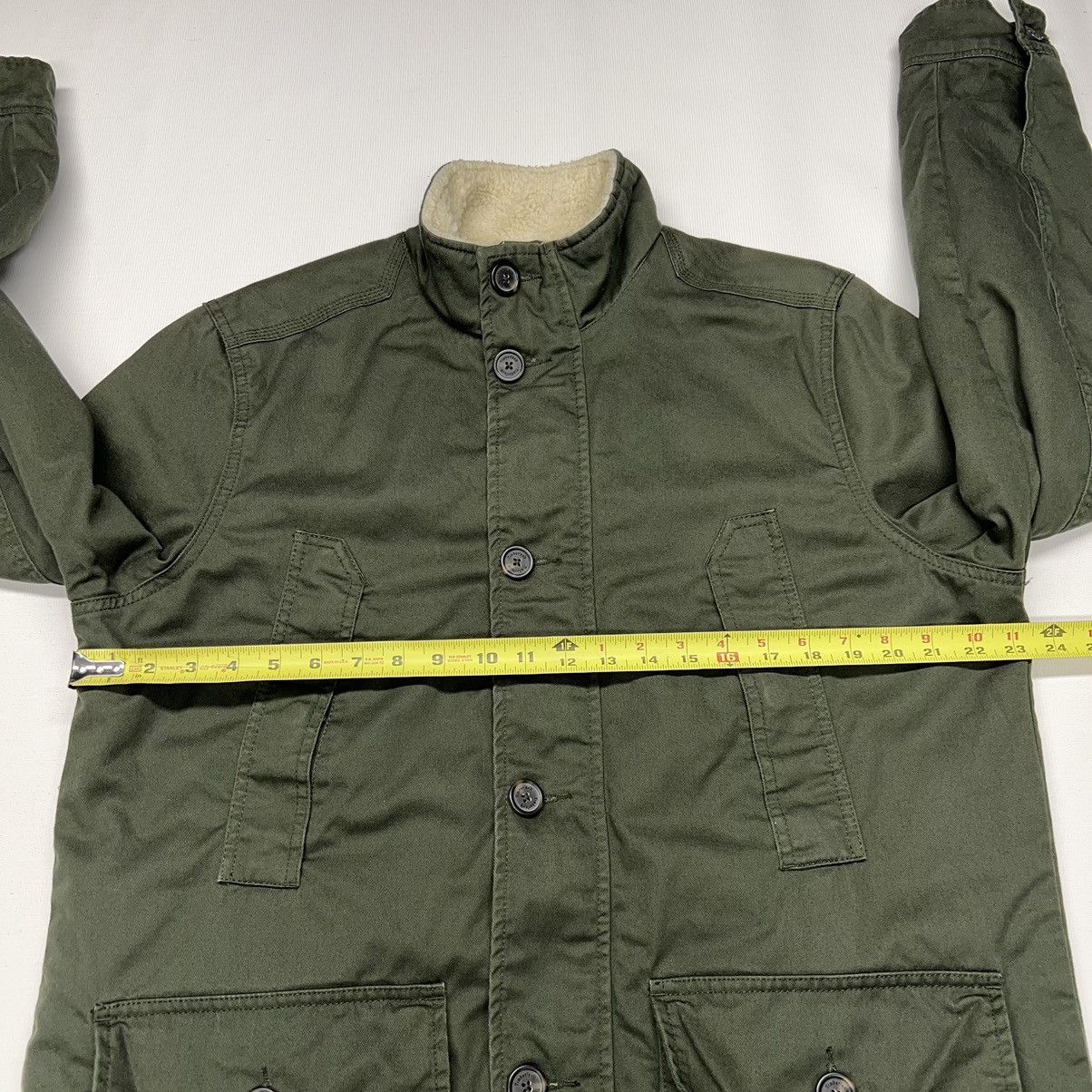 Timberland Timberland Jacket Green Cargo Quilted Lined Pocket Button Size US L / EU 52-54 / 3 - 17 Thumbnail