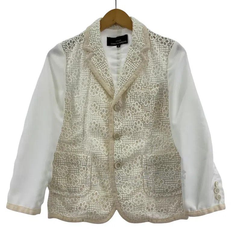 Comme des Garcons Comme Des Garcons White Jacket Size S / US 4 / IT 40 - 1 Thumbnail
