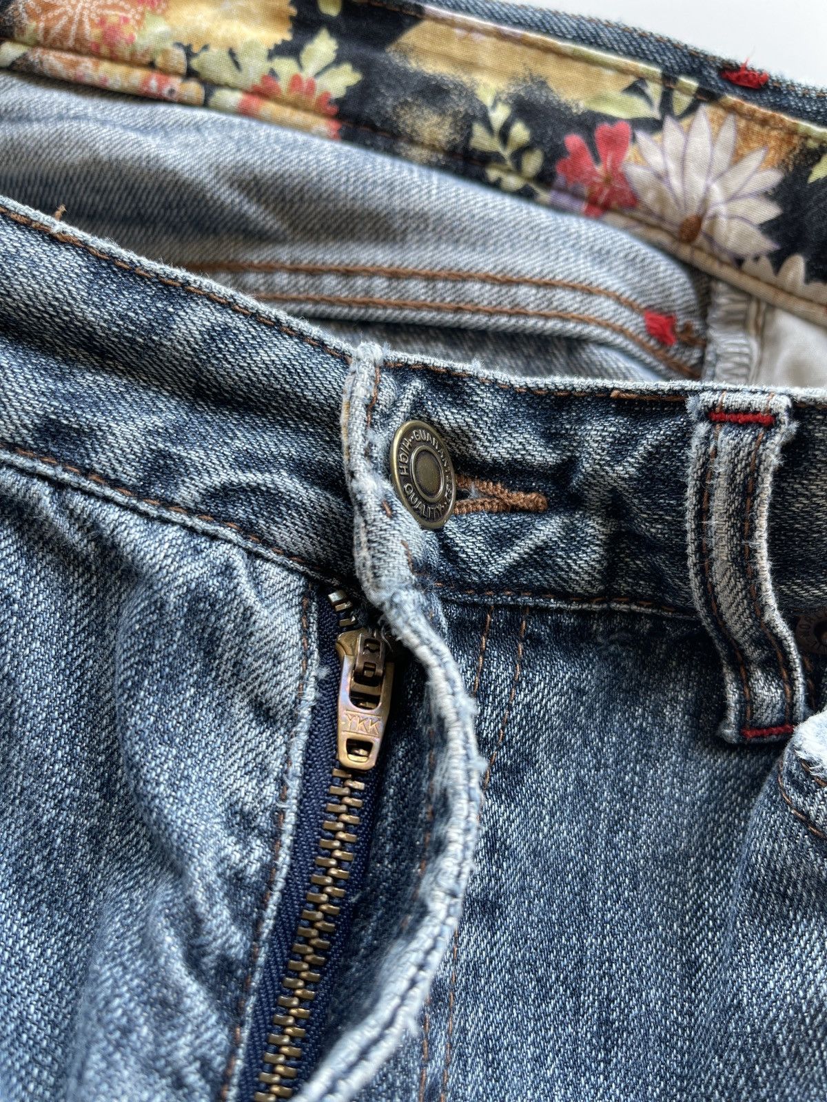 Vintage Japanese Distressed Vintage Denim Size US 30 / EU 46 - 9 Thumbnail