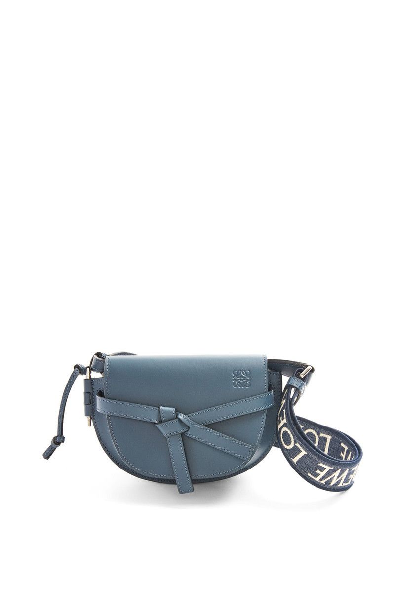 Loewe o1in1g0426 Size: OS / Mini Gate Dual Bag in Onyx Blue Size ONE SIZE - 1 Thumbnail