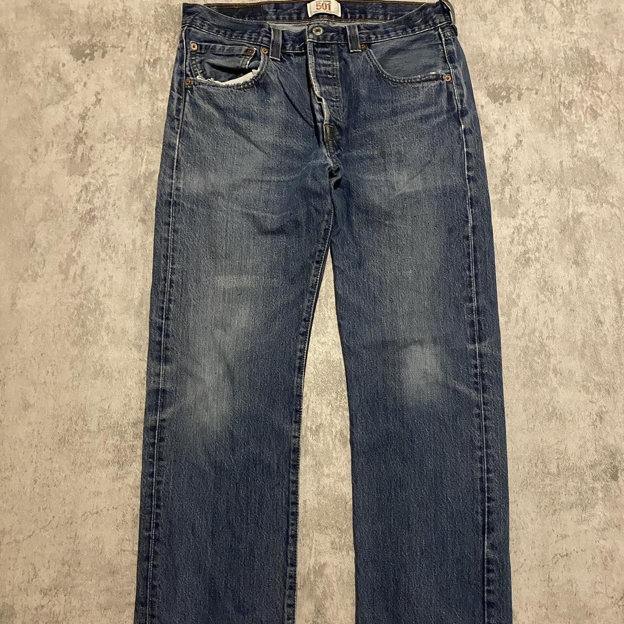 Levi's Levi's 501 blue jeans Rap hip hop casual Basic rap Size US 32 / EU 48 - 2 Thumbnail