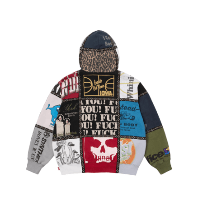 Supreme Supreme FW25 Multi Panel Patchwork Hooded Sweatshirt Size US M / EU 48-50 / 2 - 2 Thumbnail