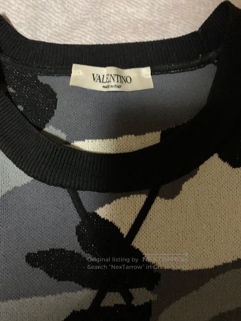 Valentino Valentino Black and white camouflage sweatshirt Size US L / EU 52-54 / 3 - 2 Thumbnail