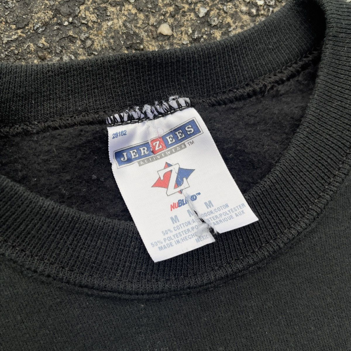 Jerzees × Vintage Vintage Faded 90s JERZEES Black Blank Crewneck Size US M / EU 48-50 / 2 - 5 Thumbnail