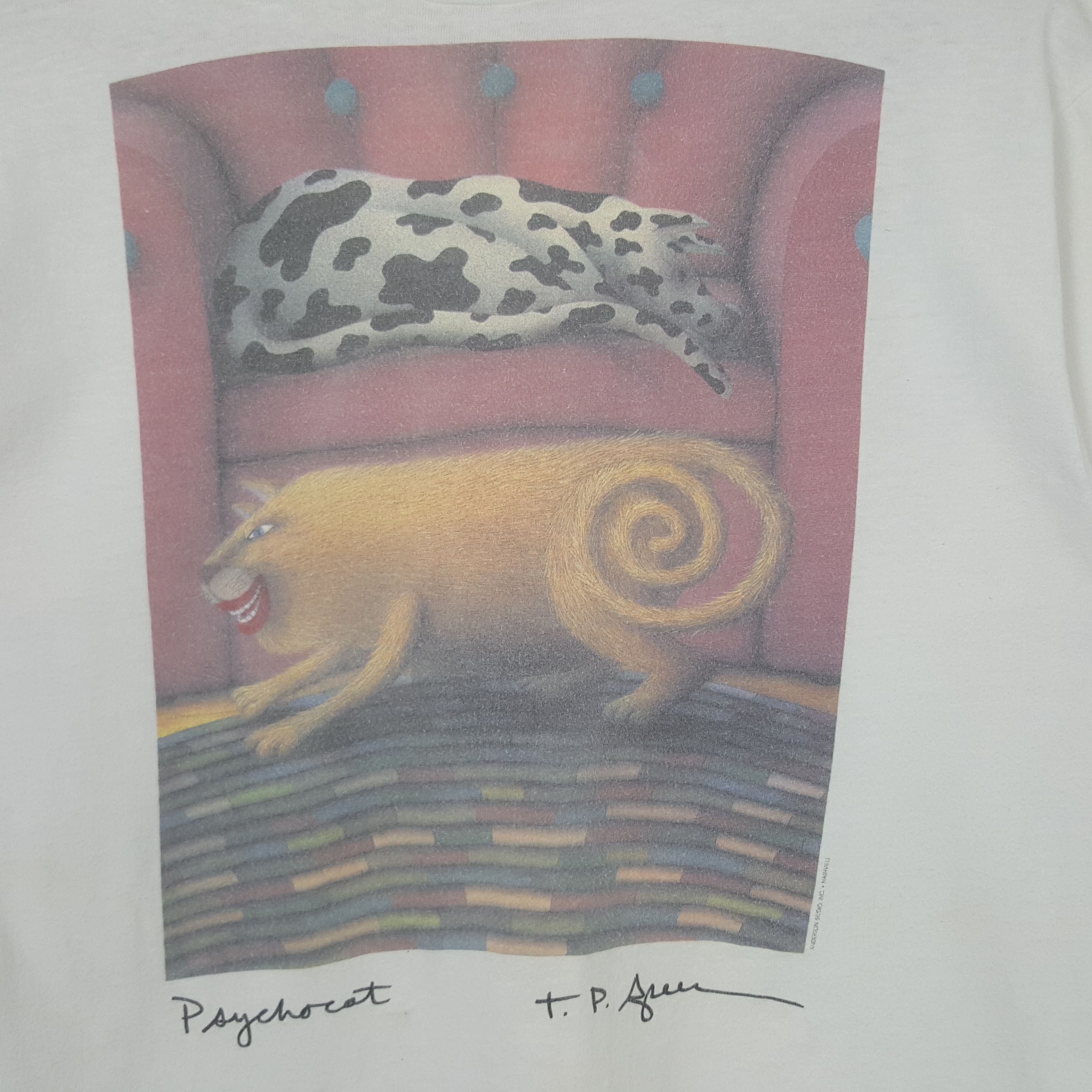 Vintage Vintage Psychocat Anderson Studio 90's Tshirt RR26 Size US M / EU 48-50 / 2 - 2 Thumbnail