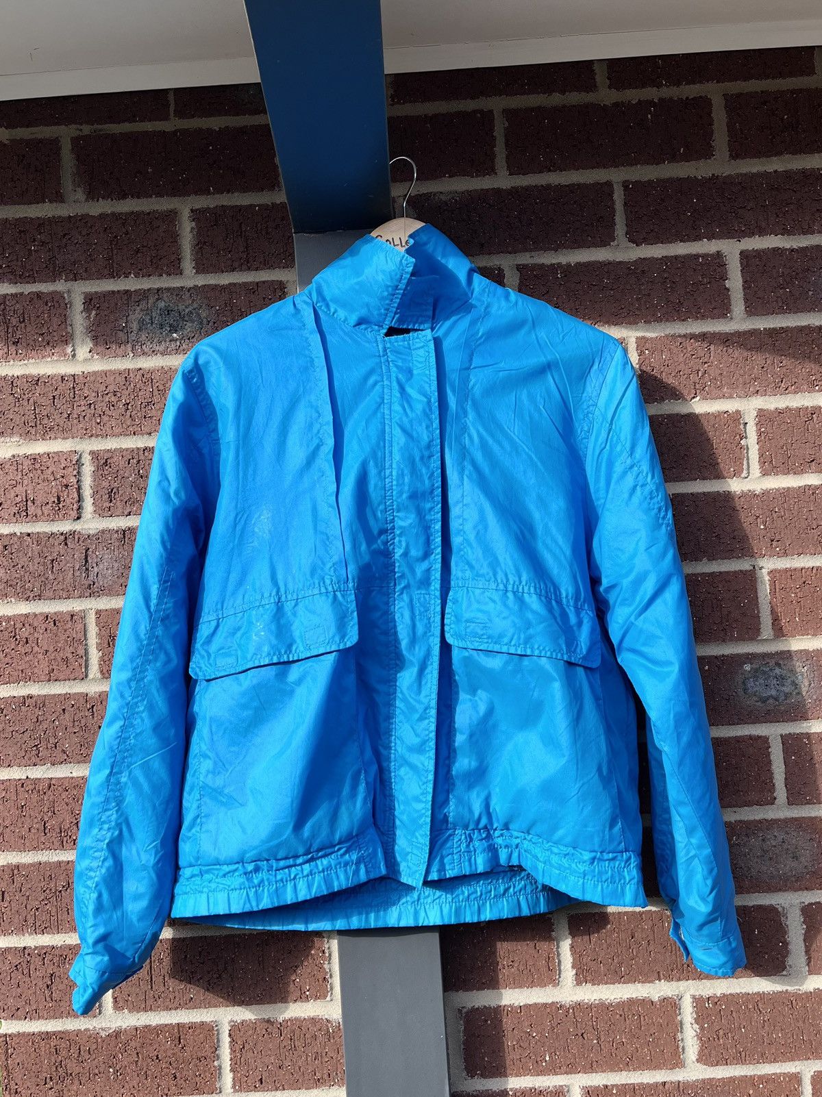 Vintage Bright Blue Vintage Bomber jacket / Parker / Windbreaker Size M / US 6-8 / IT 42-44 - 1 Thumbnail