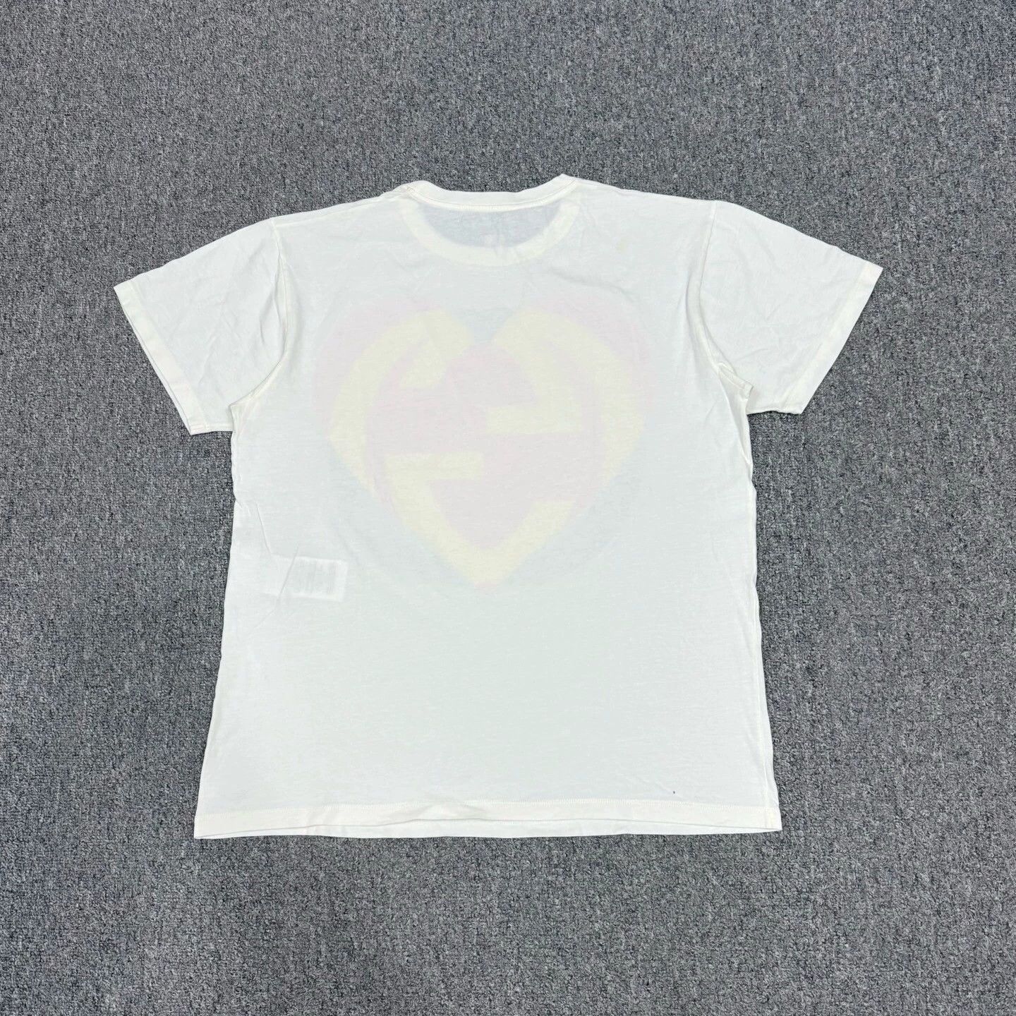 Gucci Gucci white color heart short-sleeve tee M Size M / US 6-8 / IT 42-44 - 2 Thumbnail