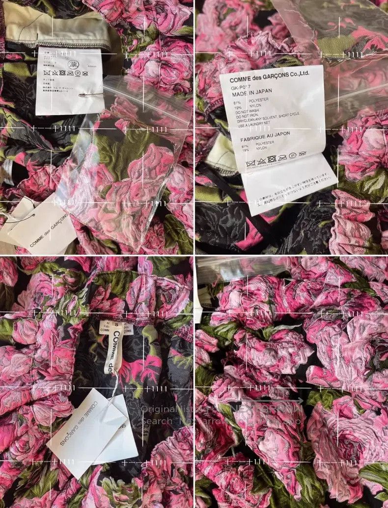 Comme des Garcons Comme Des Garcons size S Pink Flower Patchwork Casual Pant Size 23" - 4 Thumbnail