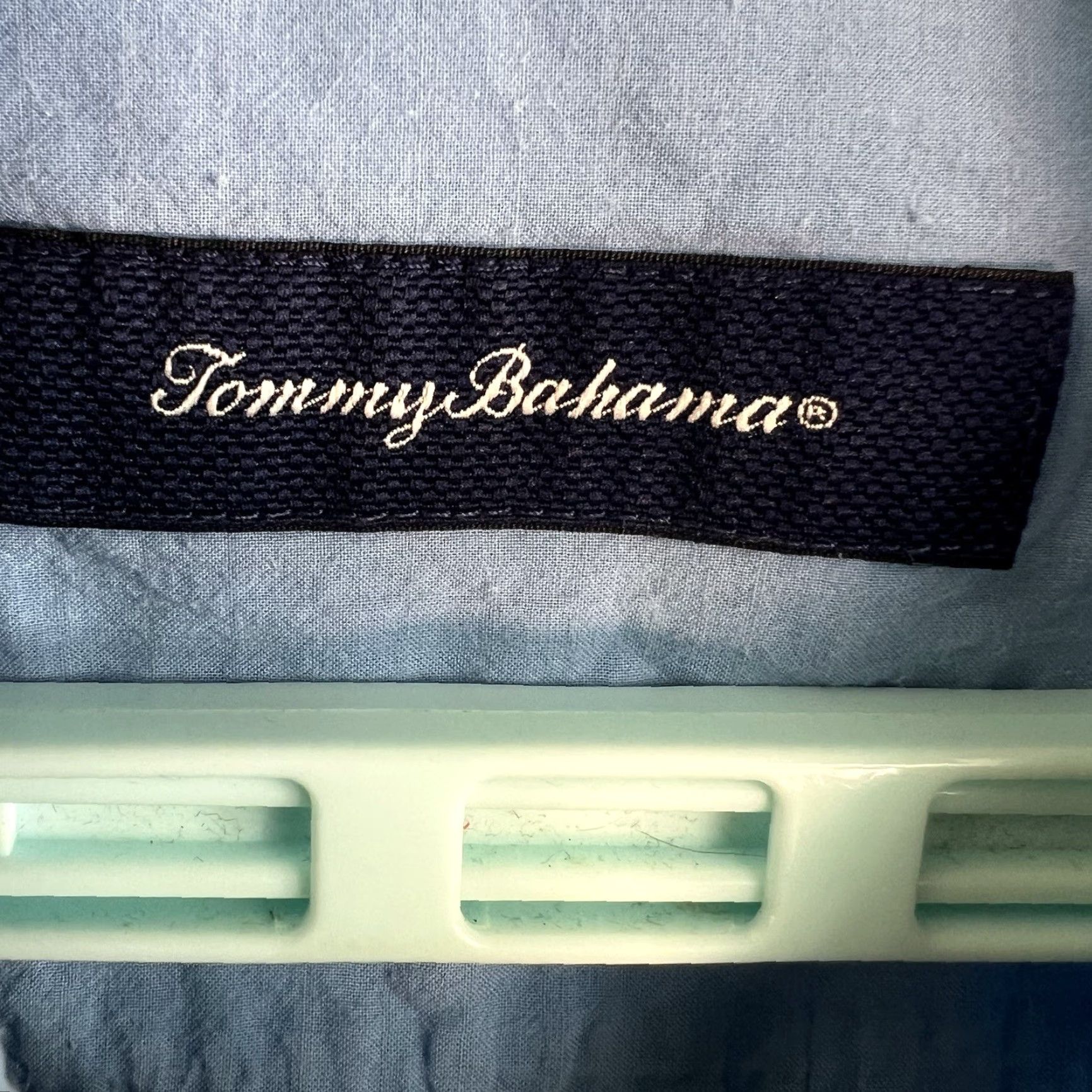 Tommy Bahama Tommy Bahama Button-Up Shirt Mens 2XL Blue Cotton Blend Short Sleeve Casual Tropical Size US XXL / EU 58 / 5 - 4 Thumbnail