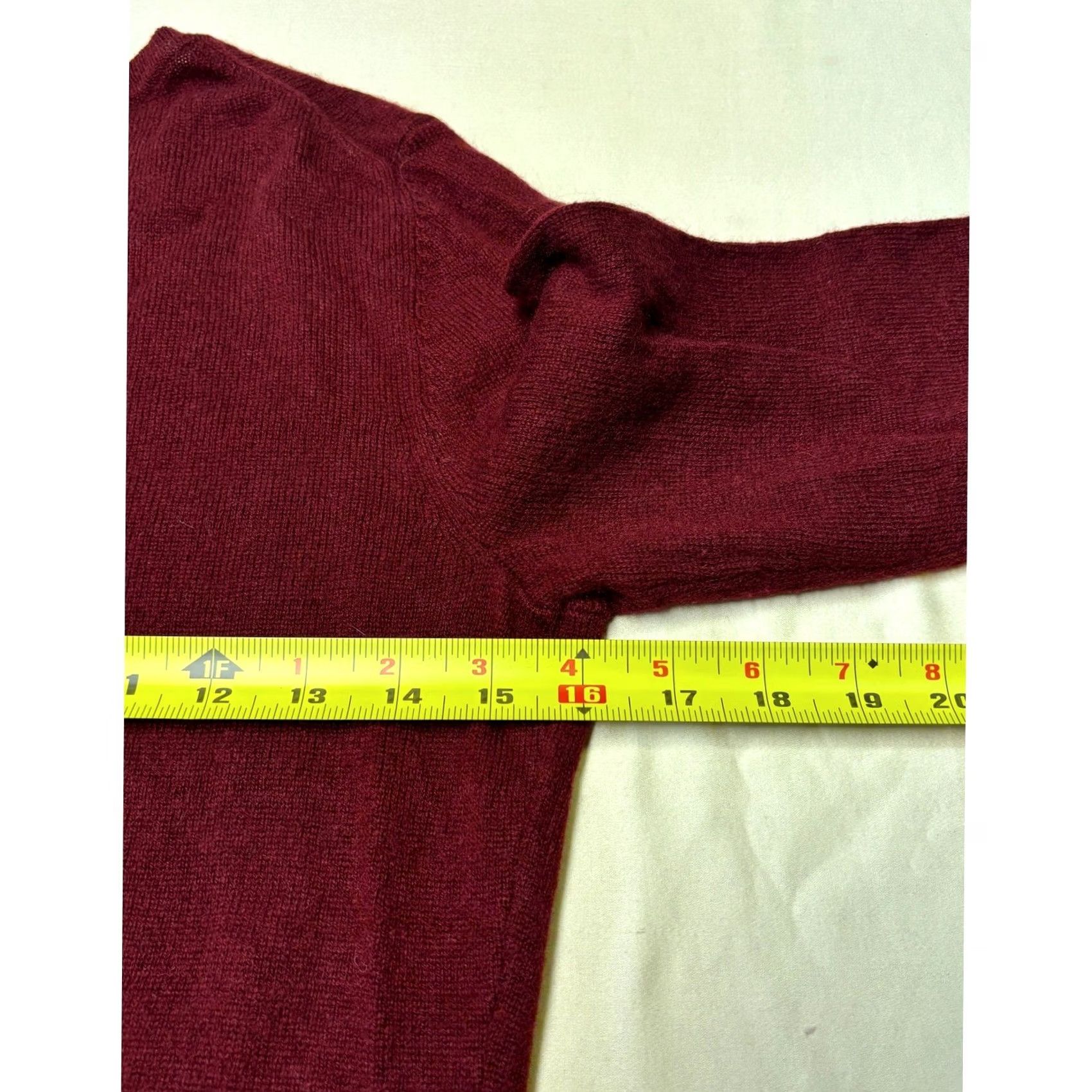 Charter Club Charter Club Luxury 100% Cashmere Crewneck Sweater Burgundy Red Small Women Knit Pullover Crew Neck Long Sleeve Solid Knit Wool? Size S / US 4 / IT 40 - 5 Thumbnail