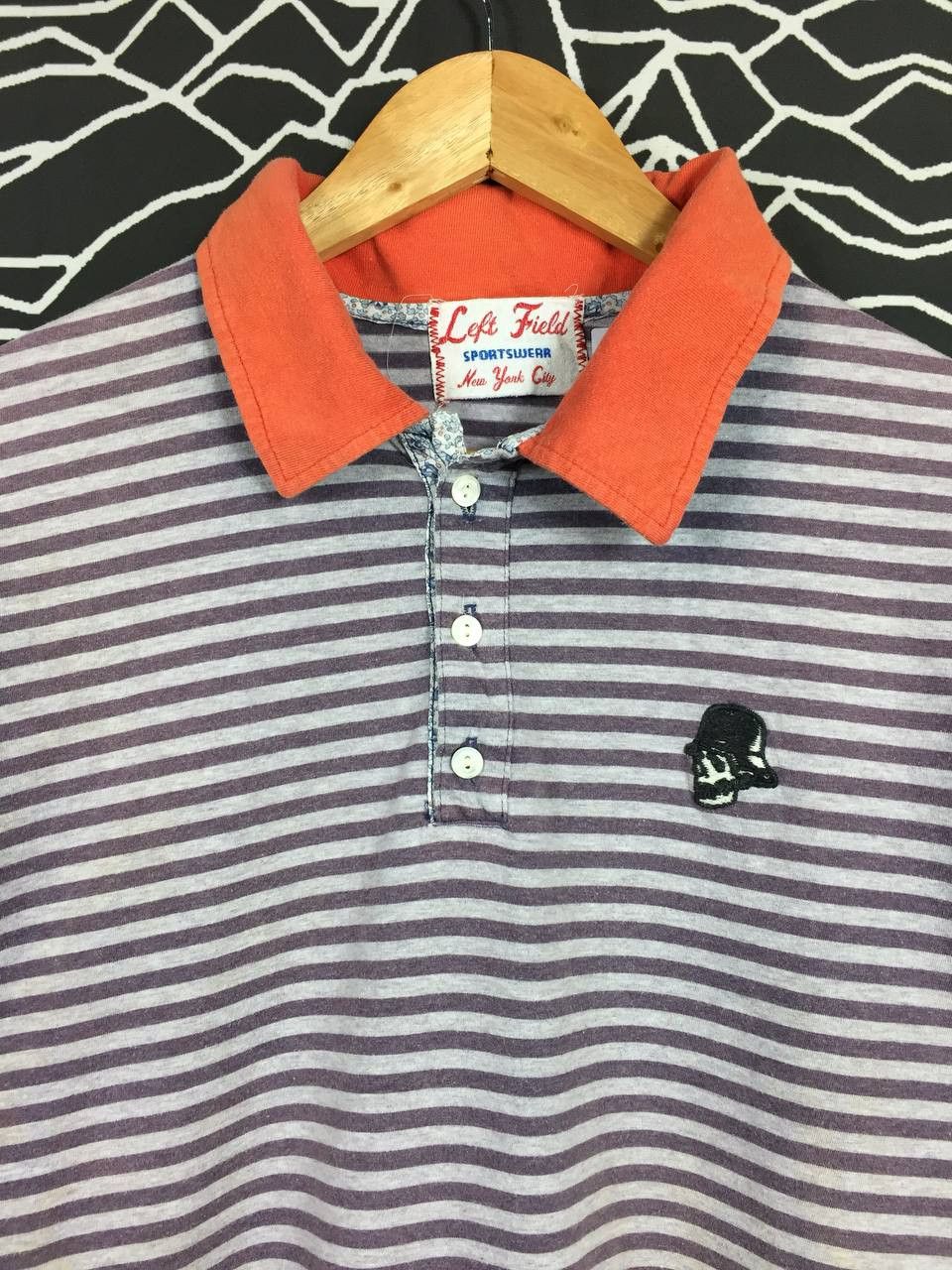 Left Field Nyc Left Field Sportswear NYC Skull Embroidered Logo Polo Tee Size US M / EU 48-50 / 2 - 3 Thumbnail
