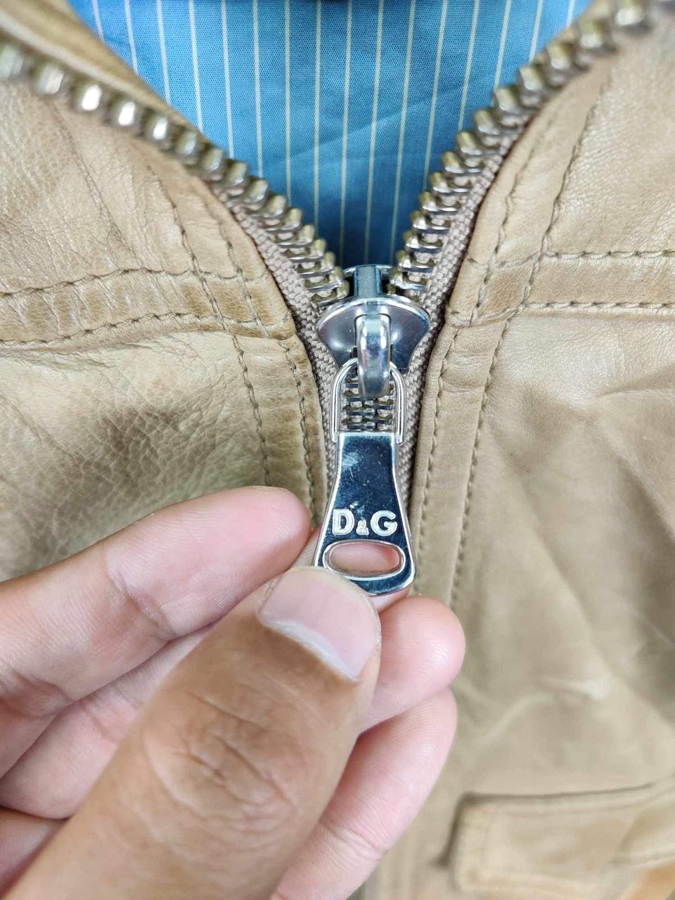 Dolce & Gabbana Vintage Dolce & Gabbana Leather Jacket Size US S / EU 44-46 / 1 - 9 Thumbnail