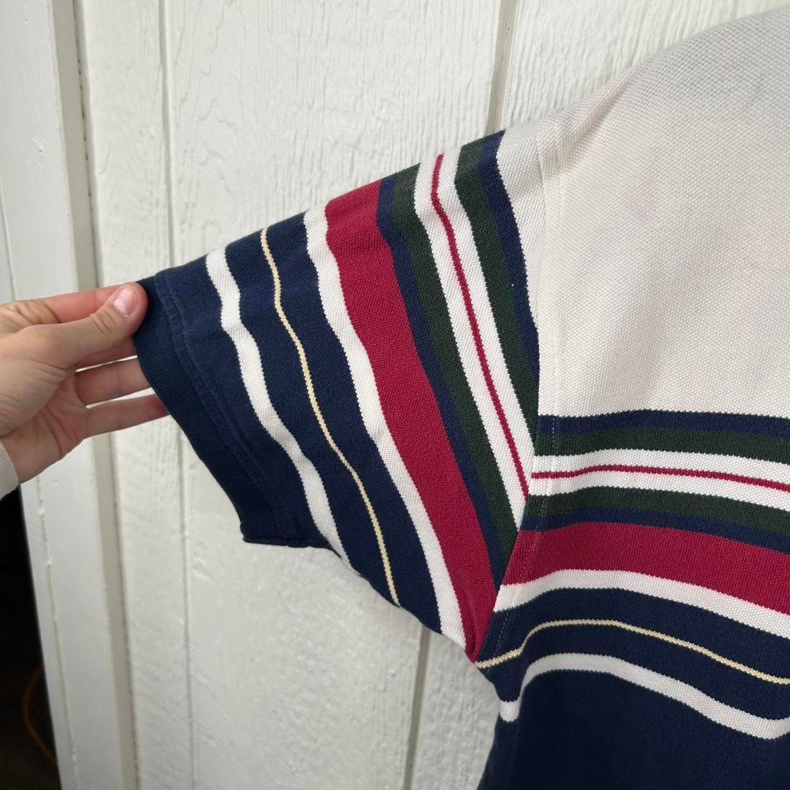 Tommy Hilfiger Y2K Tommy Hilfiger Striped Polo Shirt (L) Size US L / EU 52-54 / 3 - 5 Thumbnail