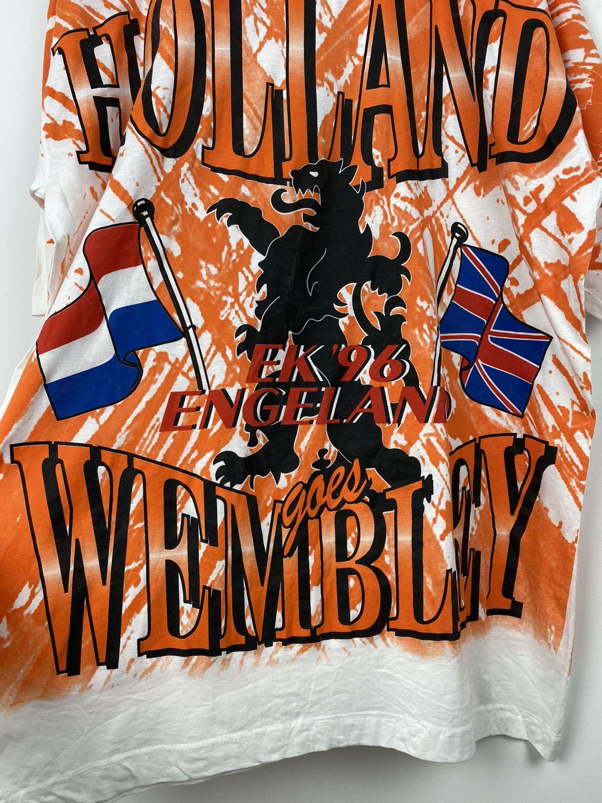 Vintage Vintage Holland Wembley 1996 Soccer Jersey England Y2K Size US XL / EU 56 / 4 - 2 Thumbnail