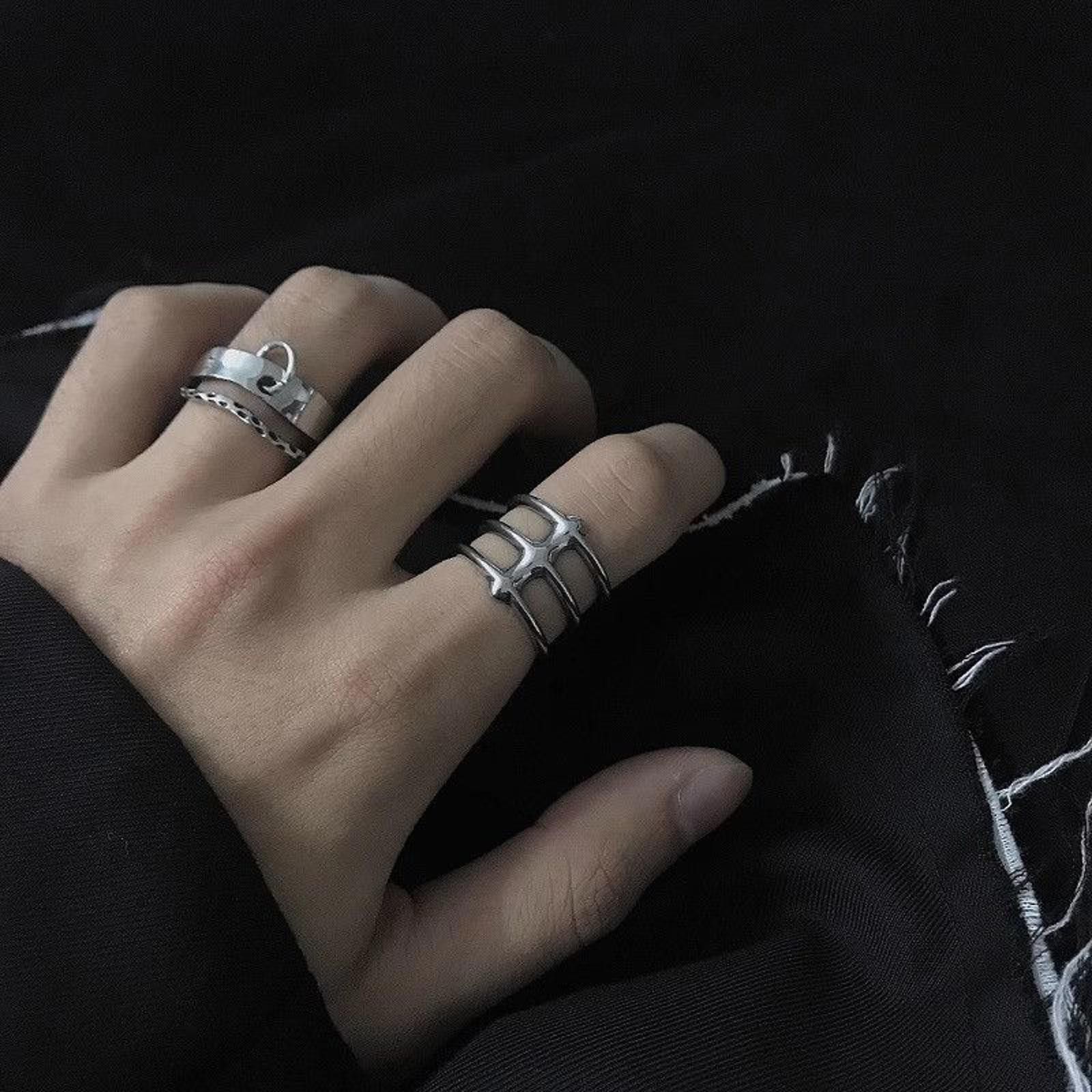 Jewelry Circle Layered Silver Ring Size ONE SIZE - 3 Thumbnail