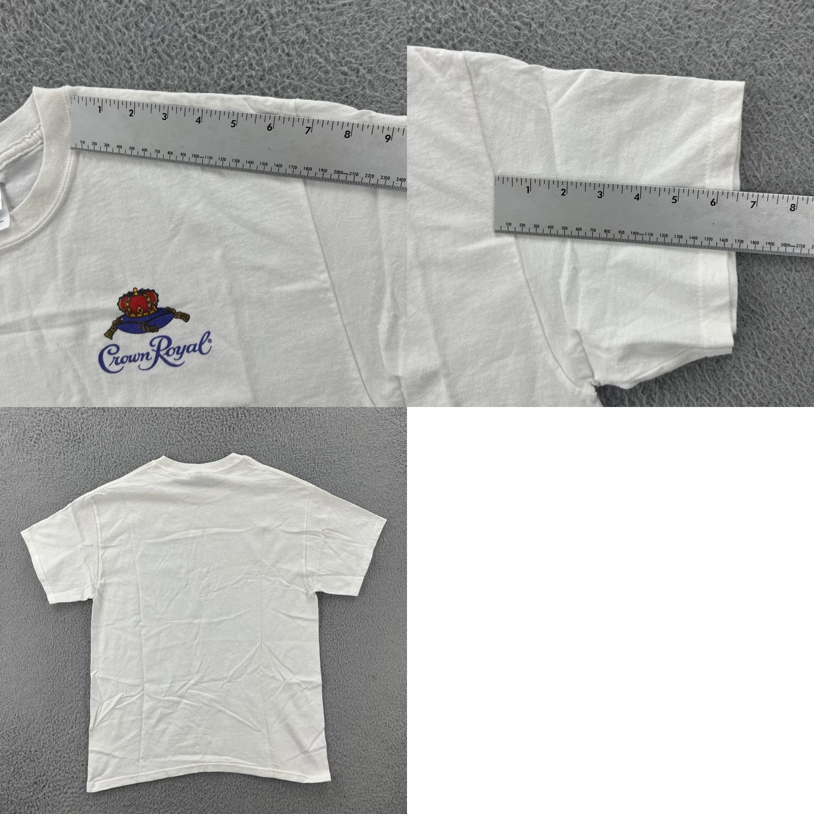 Gildan VINTAGE Gildan Shirt Crown Royal Alcohol Promo Logo Tee Men’s Large White 90s USA Mens Size US L / EU 52-54 / 3 - 9 Thumbnail