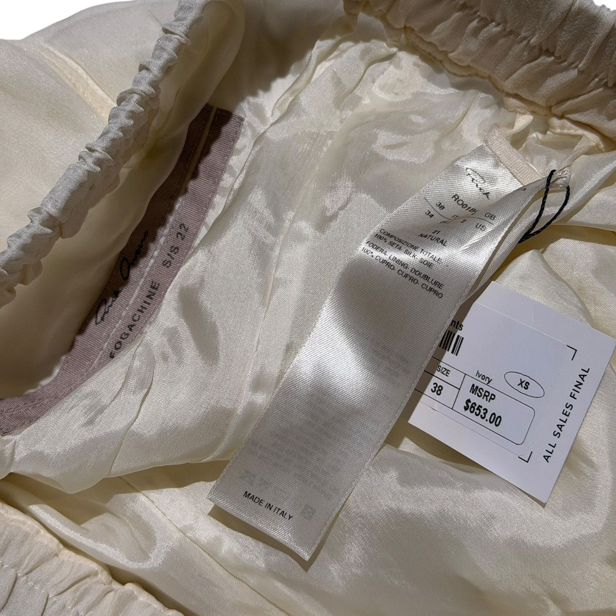 Rick Owens 100% silk shorts Size US 30 / EU 46 - 2 Thumbnail