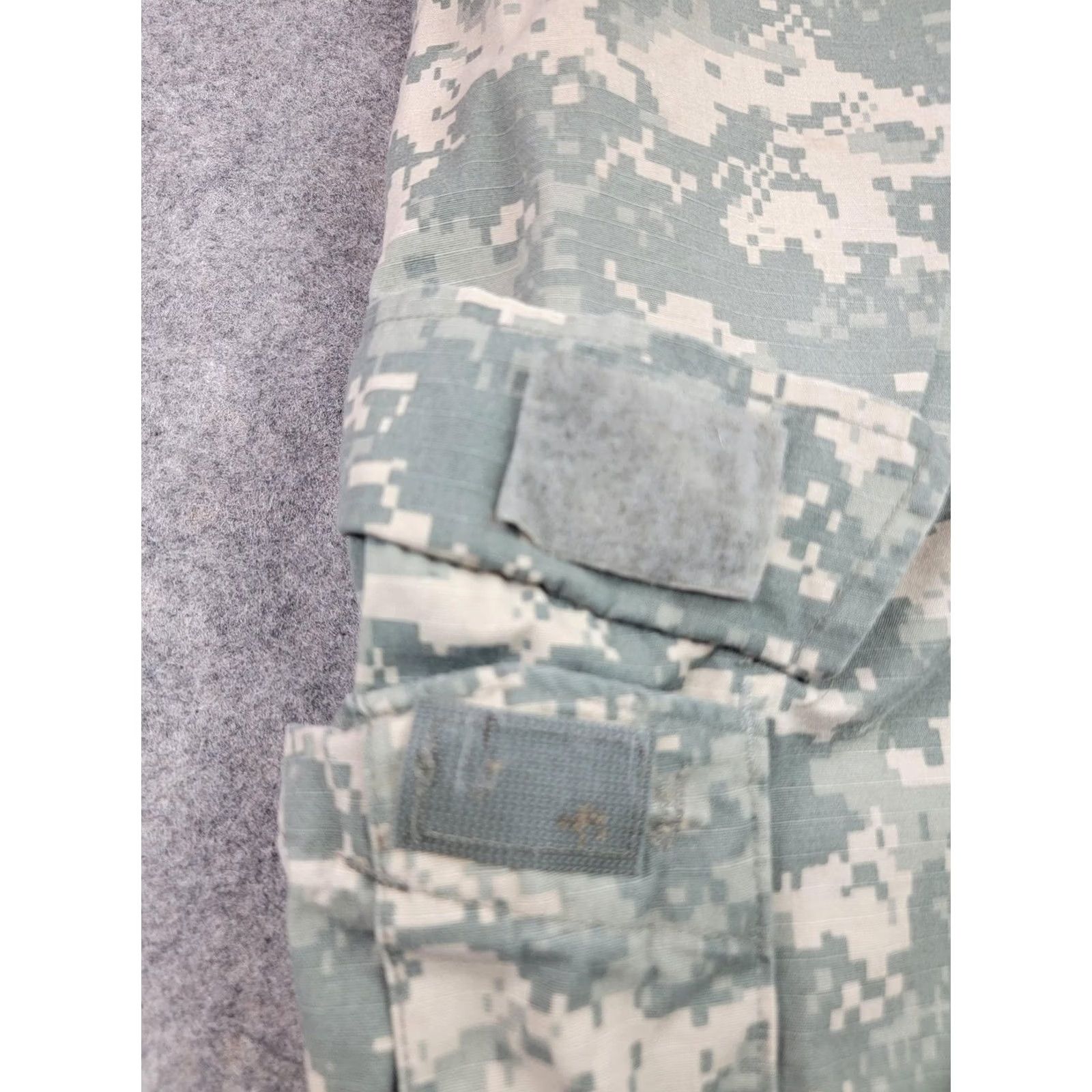 Vintage Tulahuma Industries LLC Army Combat Uniform Pants Mens M Long Ripstop Camouflage ACU Cargo 32x32.5in Khakis Pockets Adjustable Waist Size US 31 - 7 Thumbnail