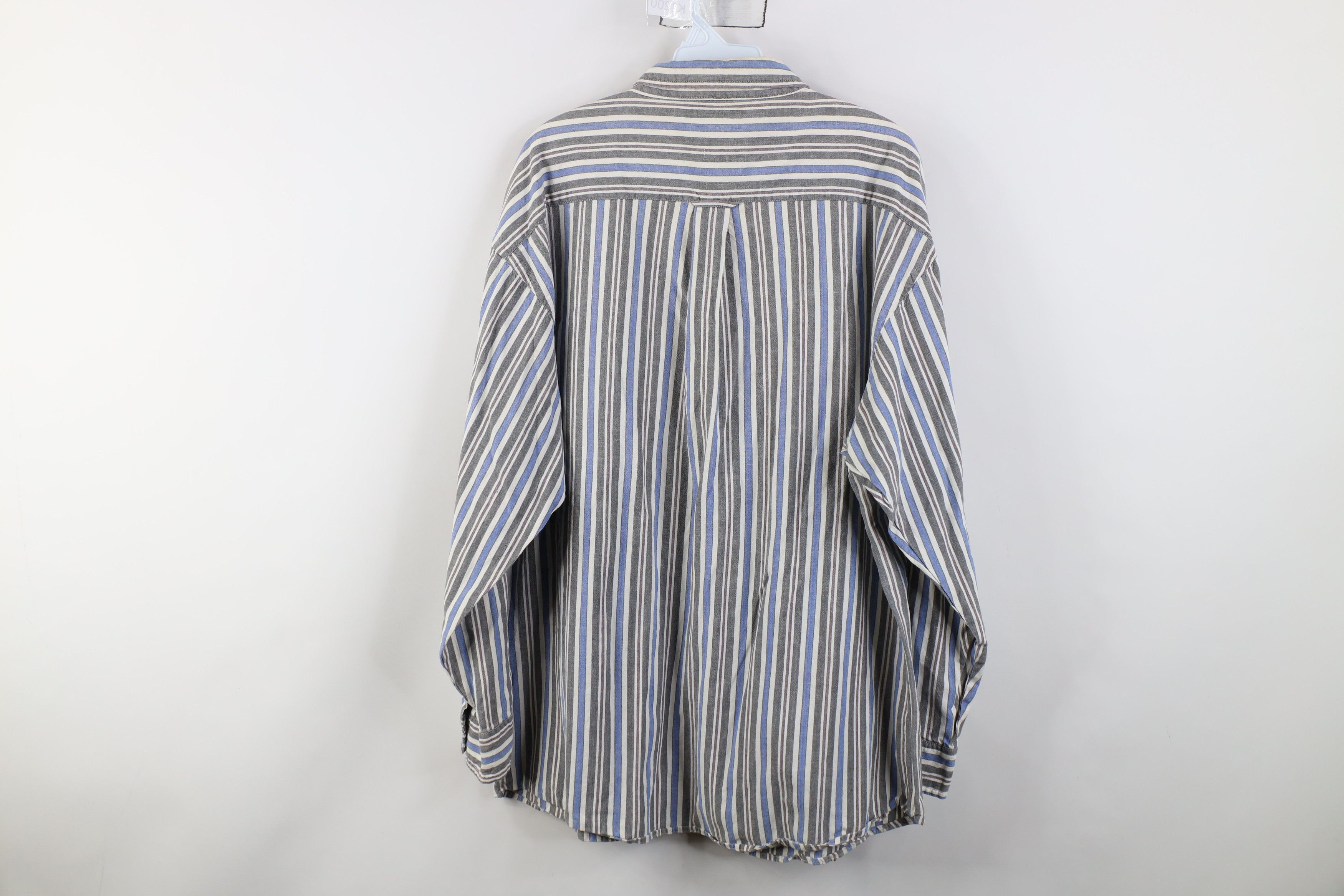 Vintage Vintage 90s Streetwear Block Collared Button Down Shirt Size US XL / EU 56 / 4 - 12 Thumbnail