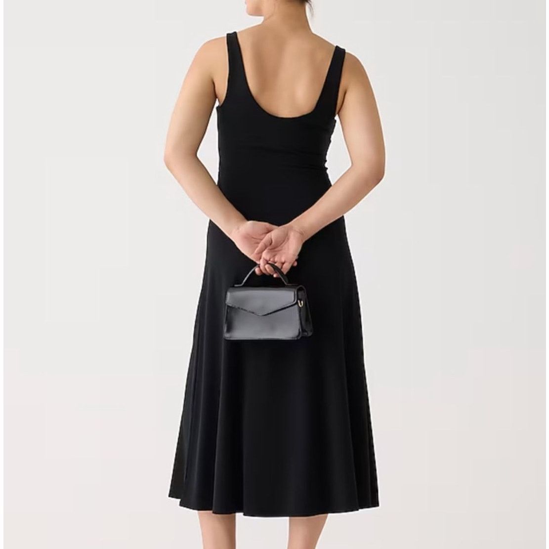 J.Crew NWOT J.Crew Scoopneck A-line Midi Dress Jersey Black Size XS Size XS / US 0-2 / IT 36-38 - 2 Thumbnail
