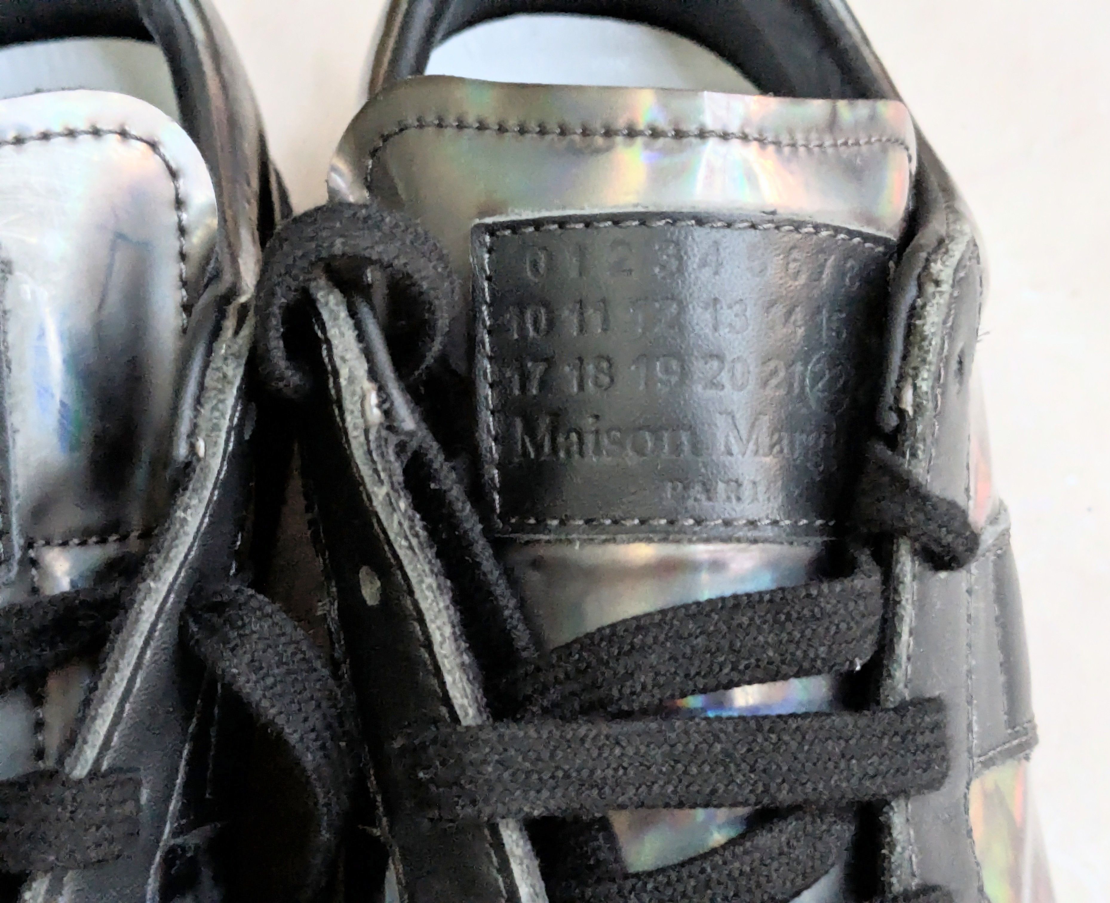 Maison Margiela Maison Margiela Replica GAT Black Silver Iridescent 11 44 Size US 11 / EU 44 - 2 Thumbnail