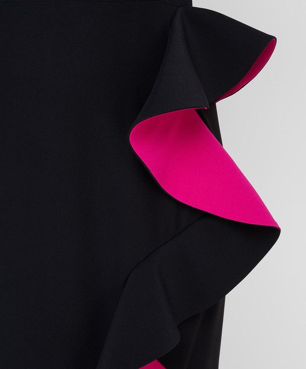 Alexander McQueen o1y0325 Midi Dress in Black Size M / US 6-8 / IT 42-44 - 5 Thumbnail