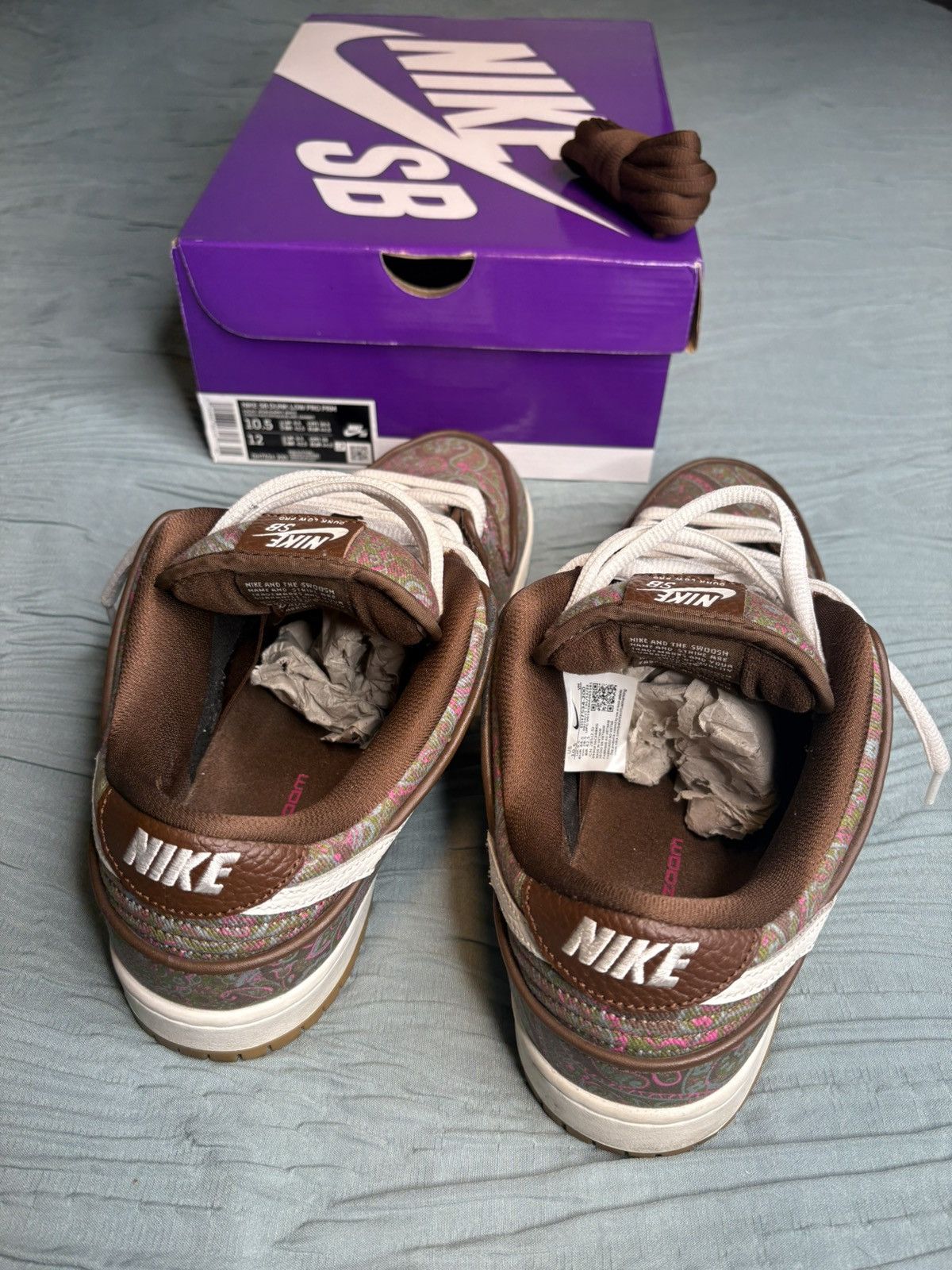 Nike SB Nike SB Dunk Low Pro “Paisley Brown” Size US 10.5 / EU 43-44 - 6 Thumbnail