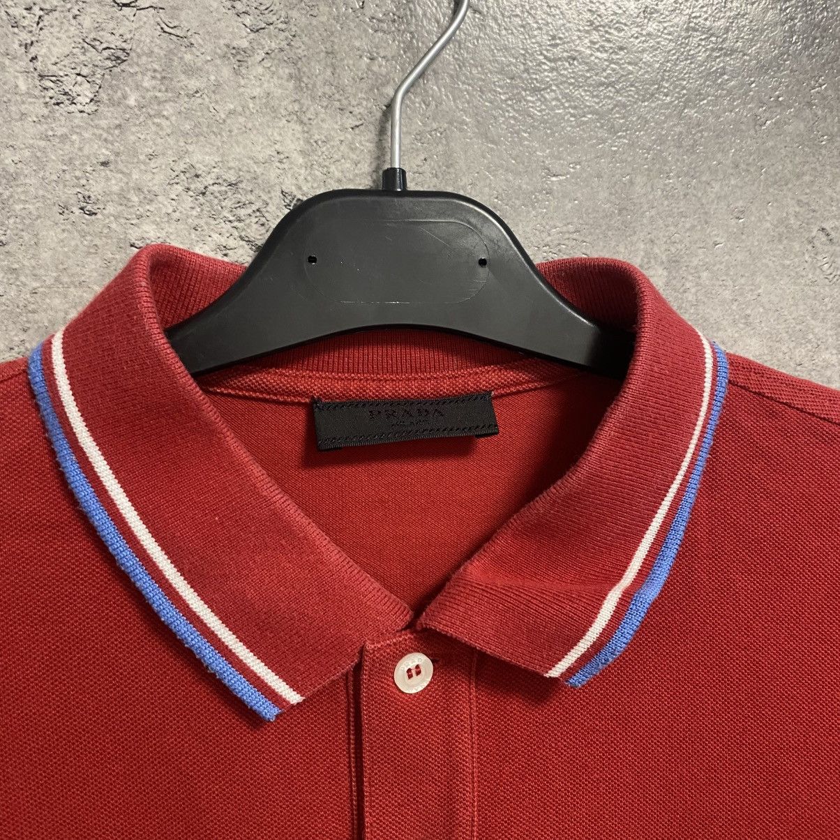 Prada Prada Polo Shirt Red Tab Logo Size US L / EU 52-54 / 3 - 4 Thumbnail