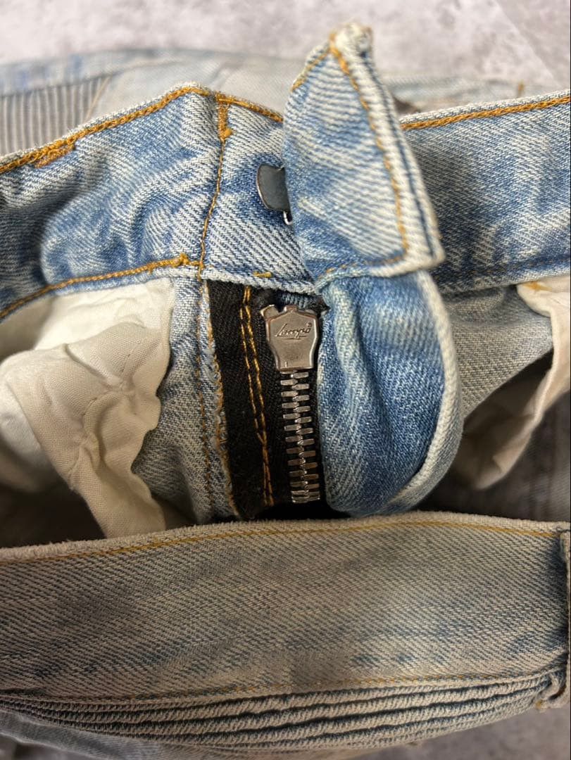 Balmain SS11 Balmain Homme Decarnin Period Biker Denim Size US 29 - 3 Thumbnail
