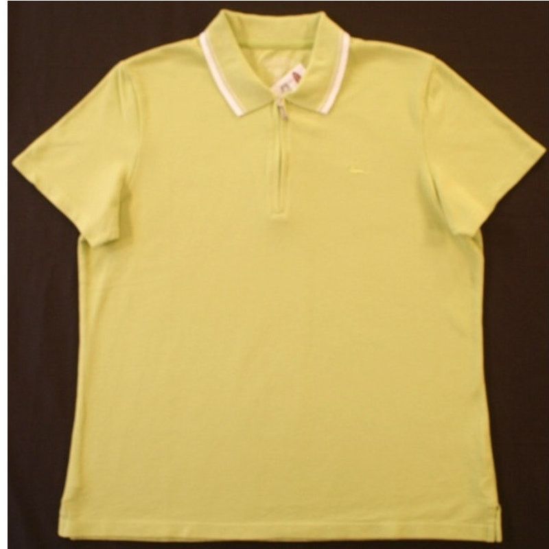Northern Reflections Northern Reflections L Quarter-Zip Polo Shirt Lime NOS w/Tag Size L / US 10 / IT 46 - 1 Thumbnail