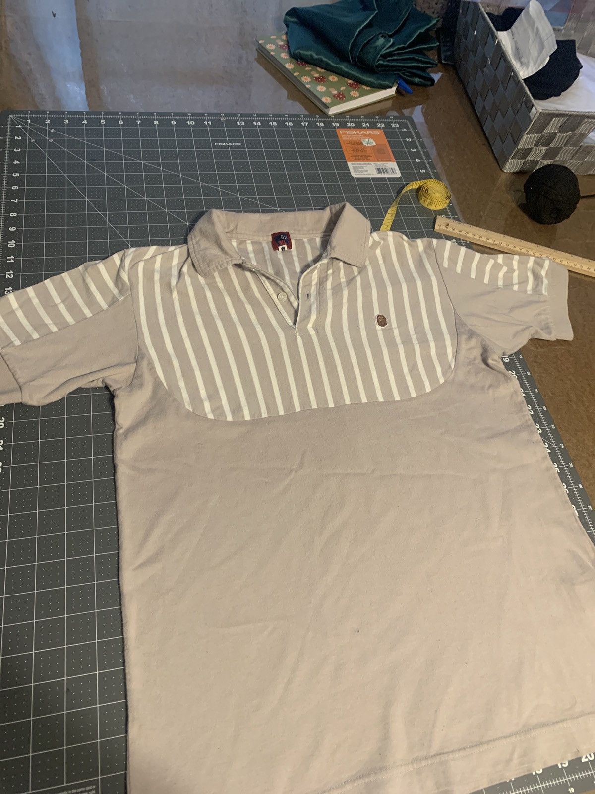 Bape Gray polo bape shirt Size US M / EU 48-50 / 2 - 1 Thumbnail