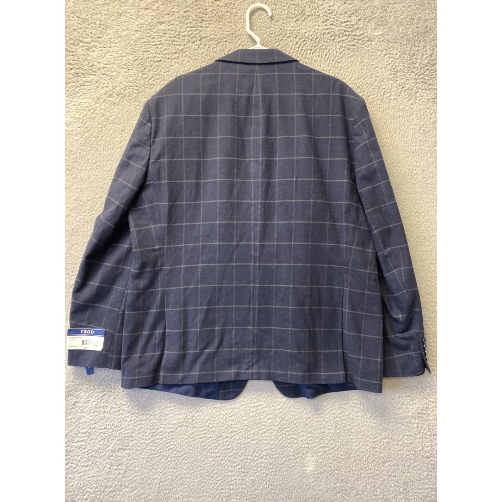Izod IZOD Jacket Mens Navy Blue Sport 50R Regular Cotton Spandex Canvas Button Dry Clean Only Size US M / EU 48-50 / 2 - 5 Thumbnail