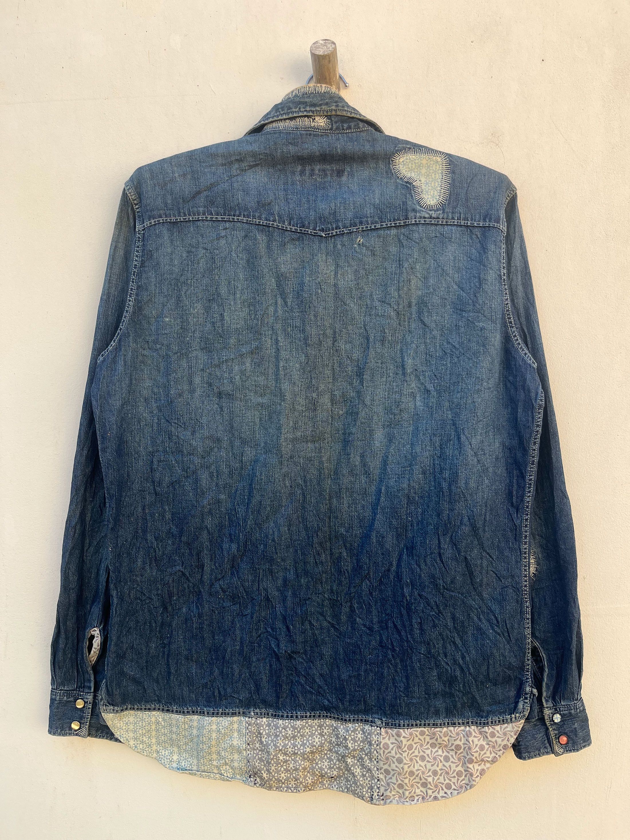 Paul Smith Paul Smith Red Ear Boro Shashiko Japan Stitching Western Size US M / EU 48-50 / 2 - 4 Thumbnail