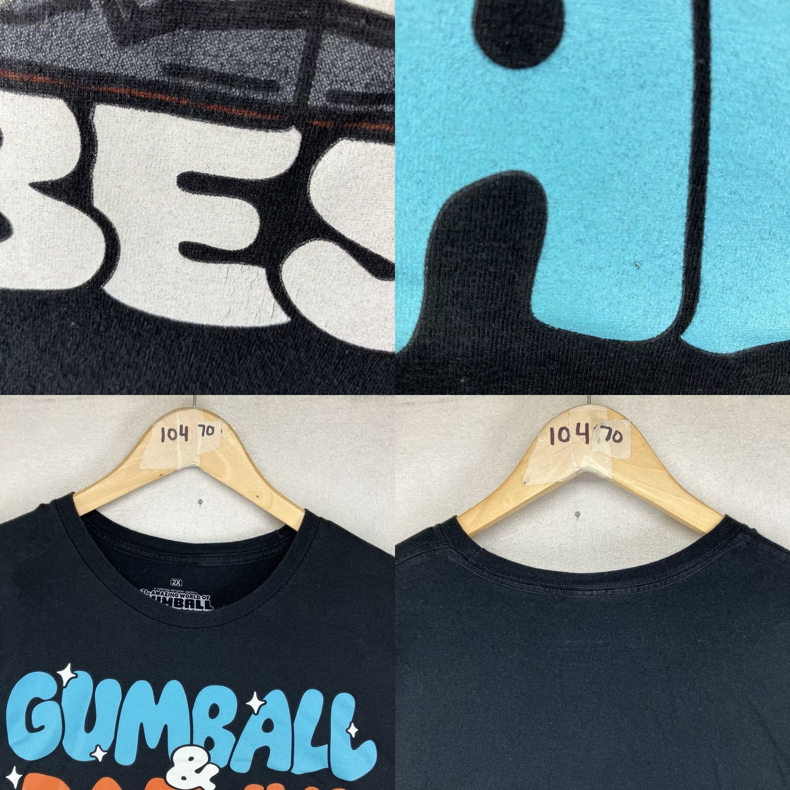 Vintage VINTAGE The Amazing World Of Gumball Best Bros Gumball & Darwin Black T-Shirt 2X Thin Size US XXL / EU 58 / 5 - 8 Thumbnail