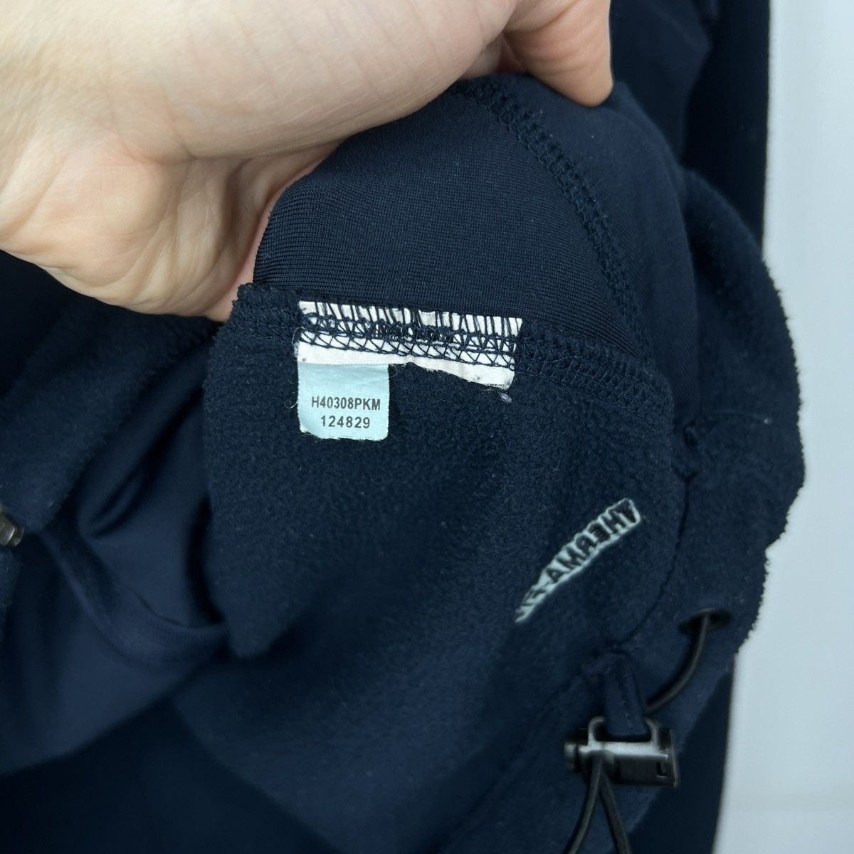 Nike × Vintage Vintage Y2K Nike Zip Fleece Jacket Navy Swoosh Logo 90s Size US L / EU 52-54 / 3 - 7 Thumbnail