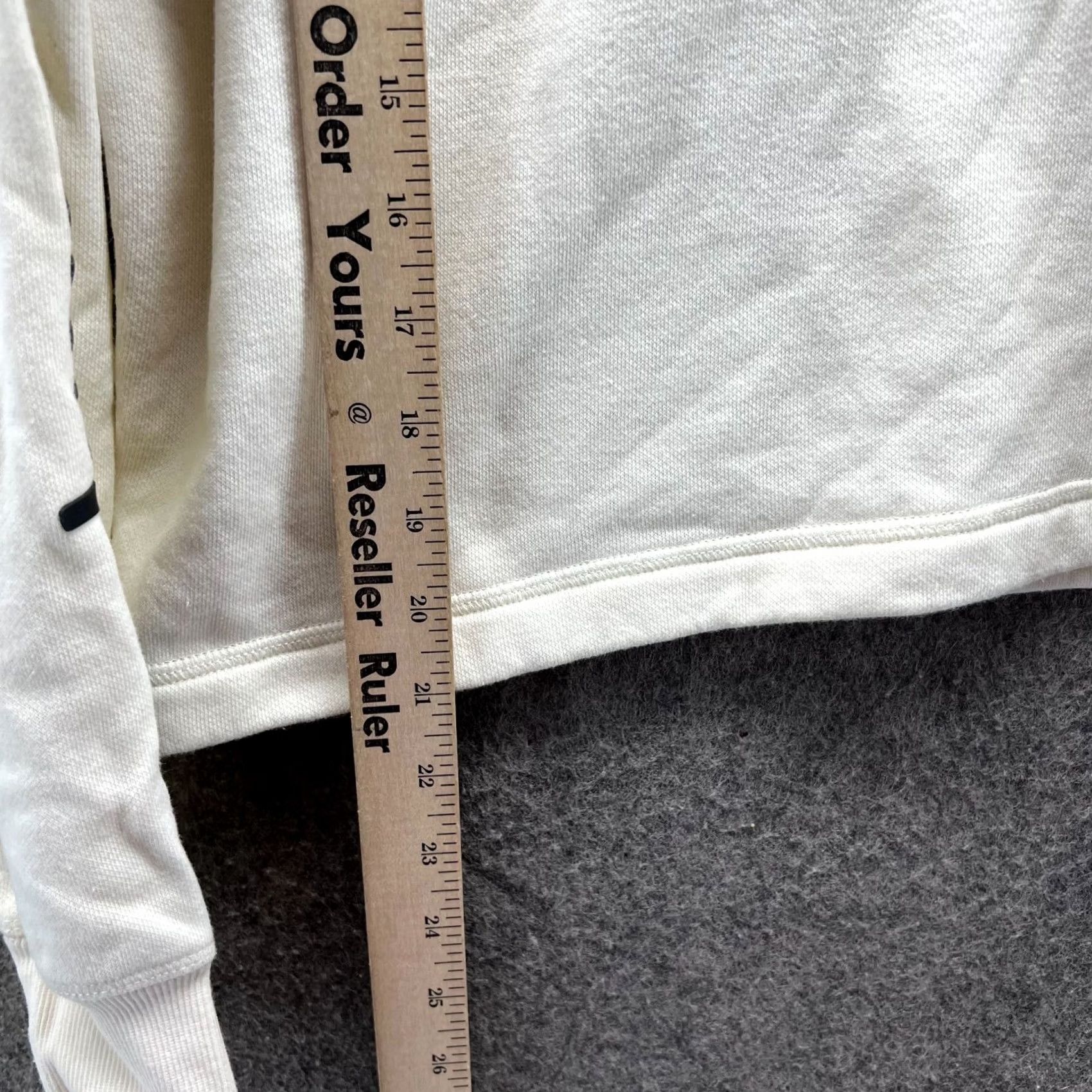 Champion VINTAGE Champion Hoodie Womens Medium Bone White Pullover Fleece 90s Beige Cotton Sweatshirt 90s Women Mens? Size M / US 6-8 / IT 42-44 - 7 Thumbnail