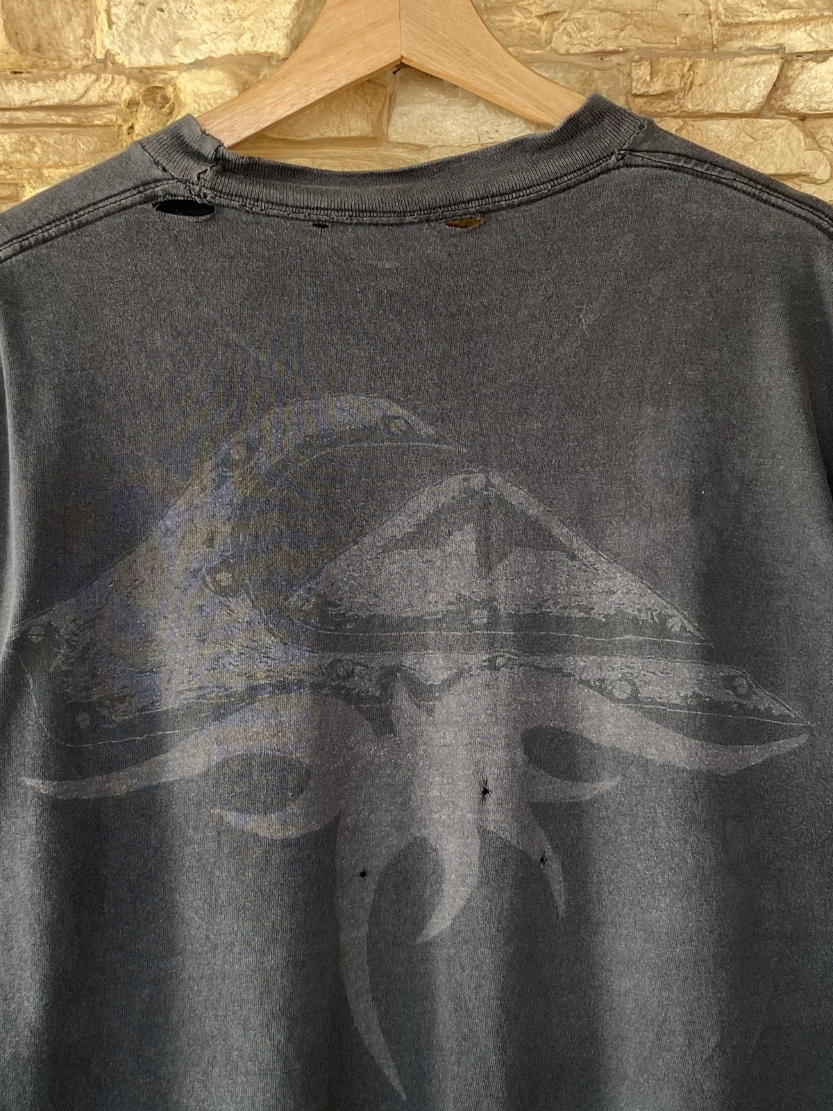 Quiksilver Vintage 90s Quiksilver Backhit Logo Surfing Tees Distressed Size US XL / EU 56 / 4 - 3 Thumbnail