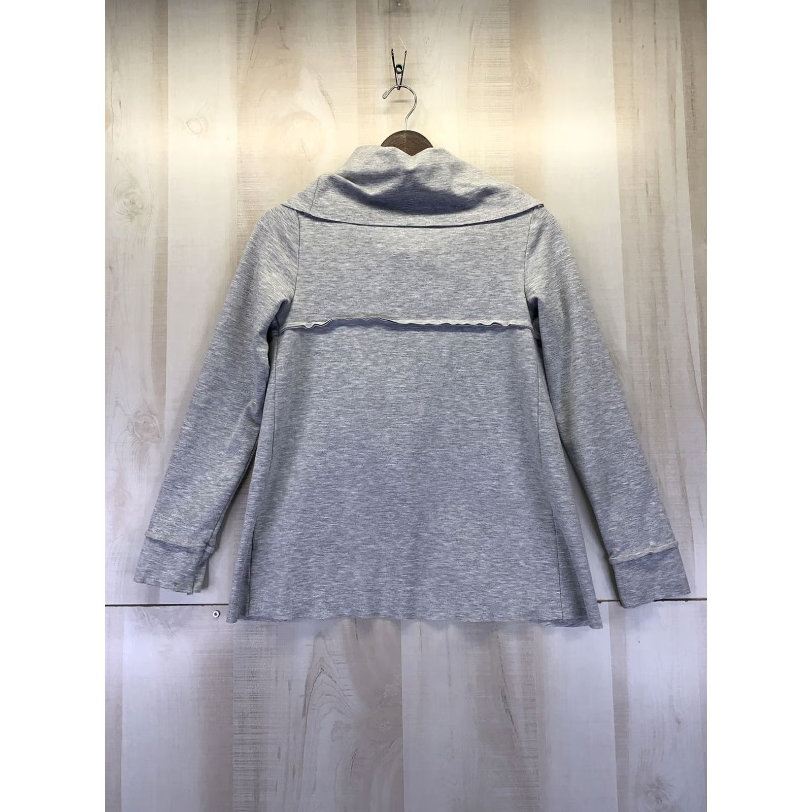 Vintage Kensie Heather Gray Snap Cowl Neck Thin Cardigan Jacket Womens Small-9744 Size S / US 4 / IT 40 - 6 Thumbnail